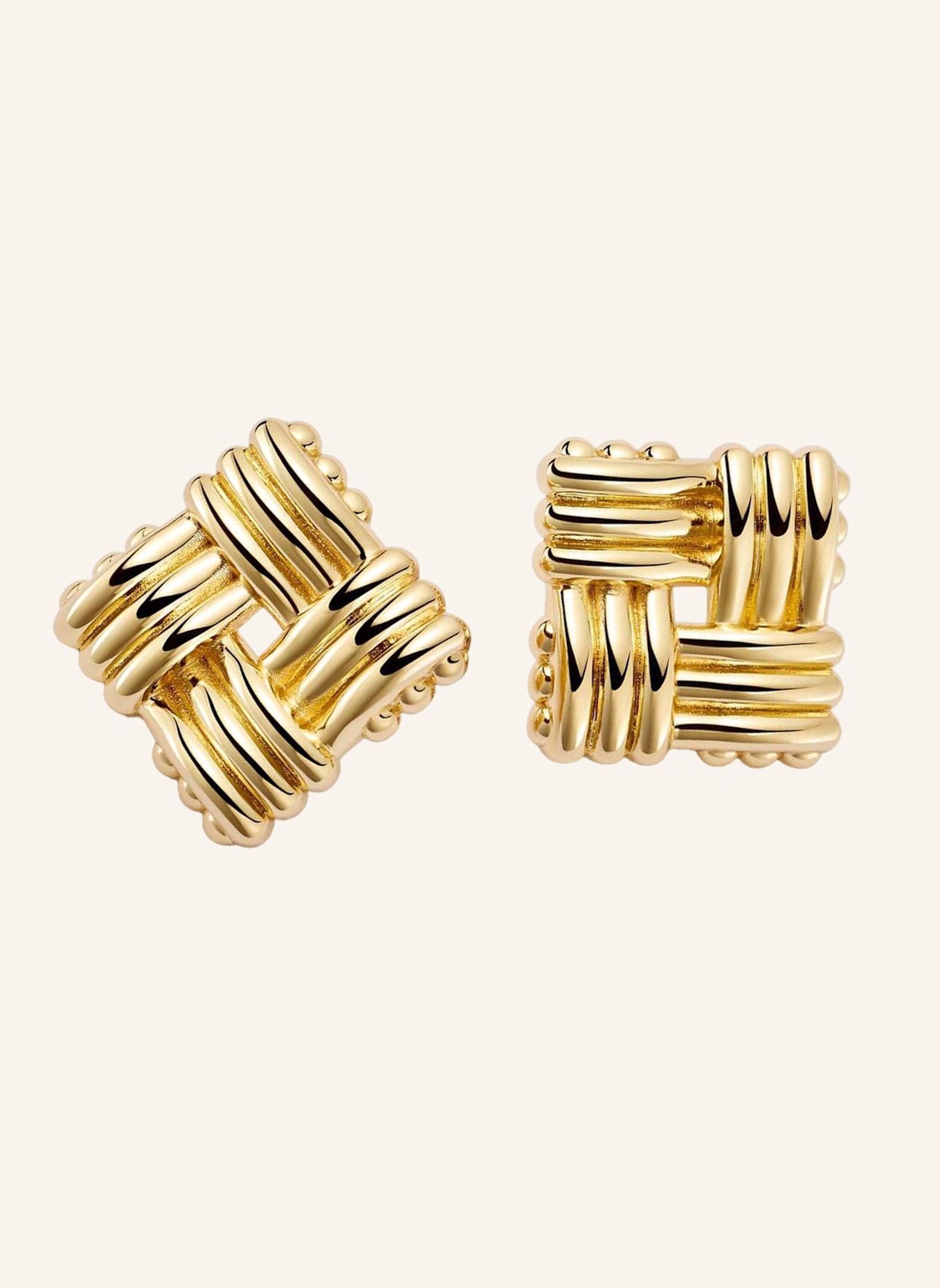 DAISY LONDON Ohrstecker POLLY MINI LATTICE by GLAMBOU: GOLD