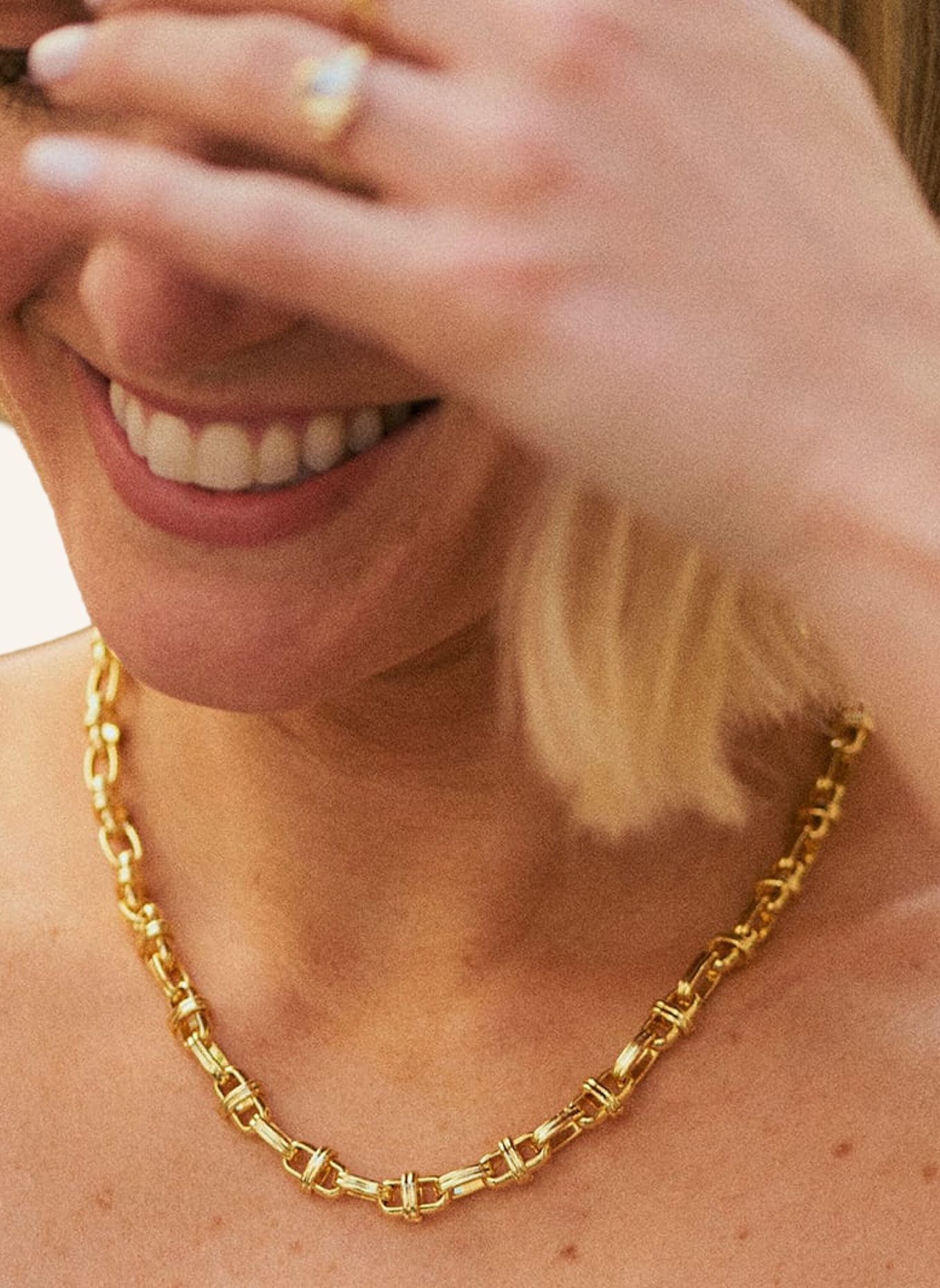 DAISY LONDON Halsketten POLLY LOCK by GLAMBOU: GOLD