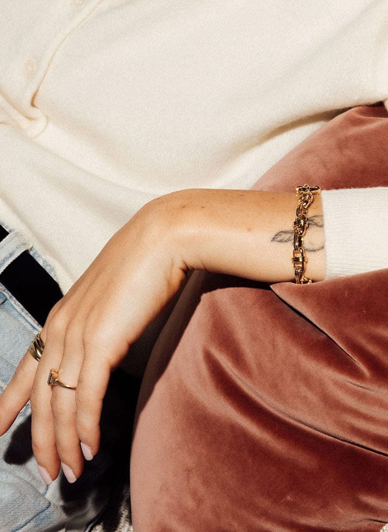 DAISY LONDON Armbänder POLLY LOCK by GLAMBOU: GOLD