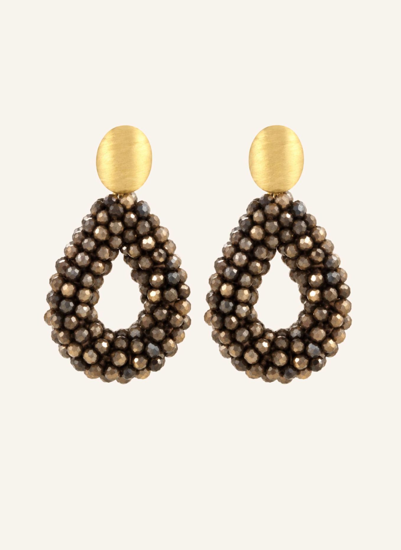 LOTT.gioielli Ohrhänger BERRY CE GB DROP S METALLIC BROWN by GLAMBOU: GOLD