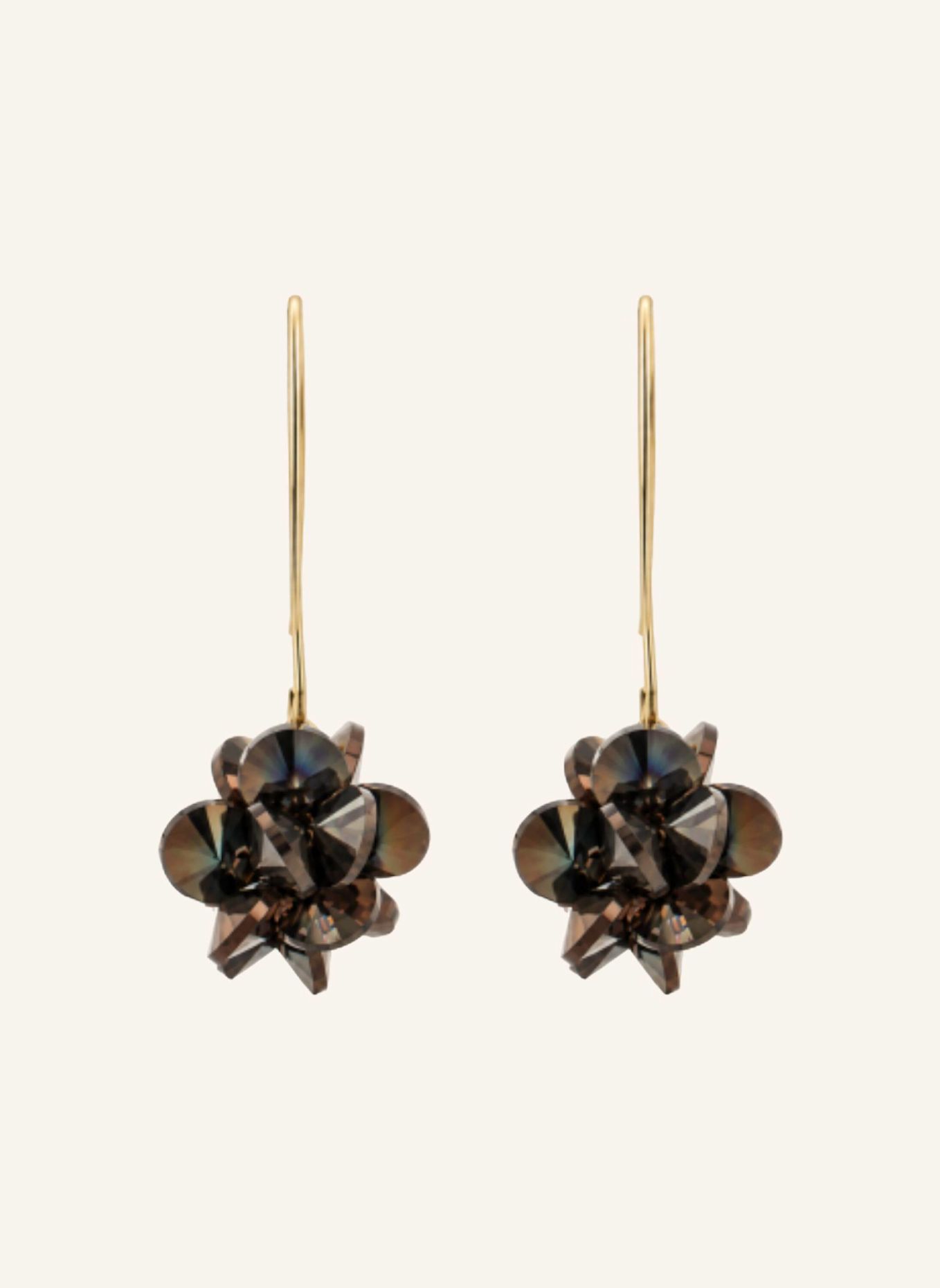 LOTT.gioielli Ohrhänger AVENNA CE GB GLOBE THICK SEQUINS S BROWN by GLAMBOU: GOLD