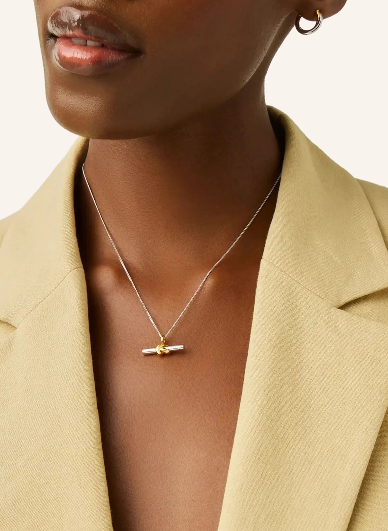 MISSOMA Ketten LUCY WILLIAMS T-BAR KNOT by GLAMBOU: GOLD