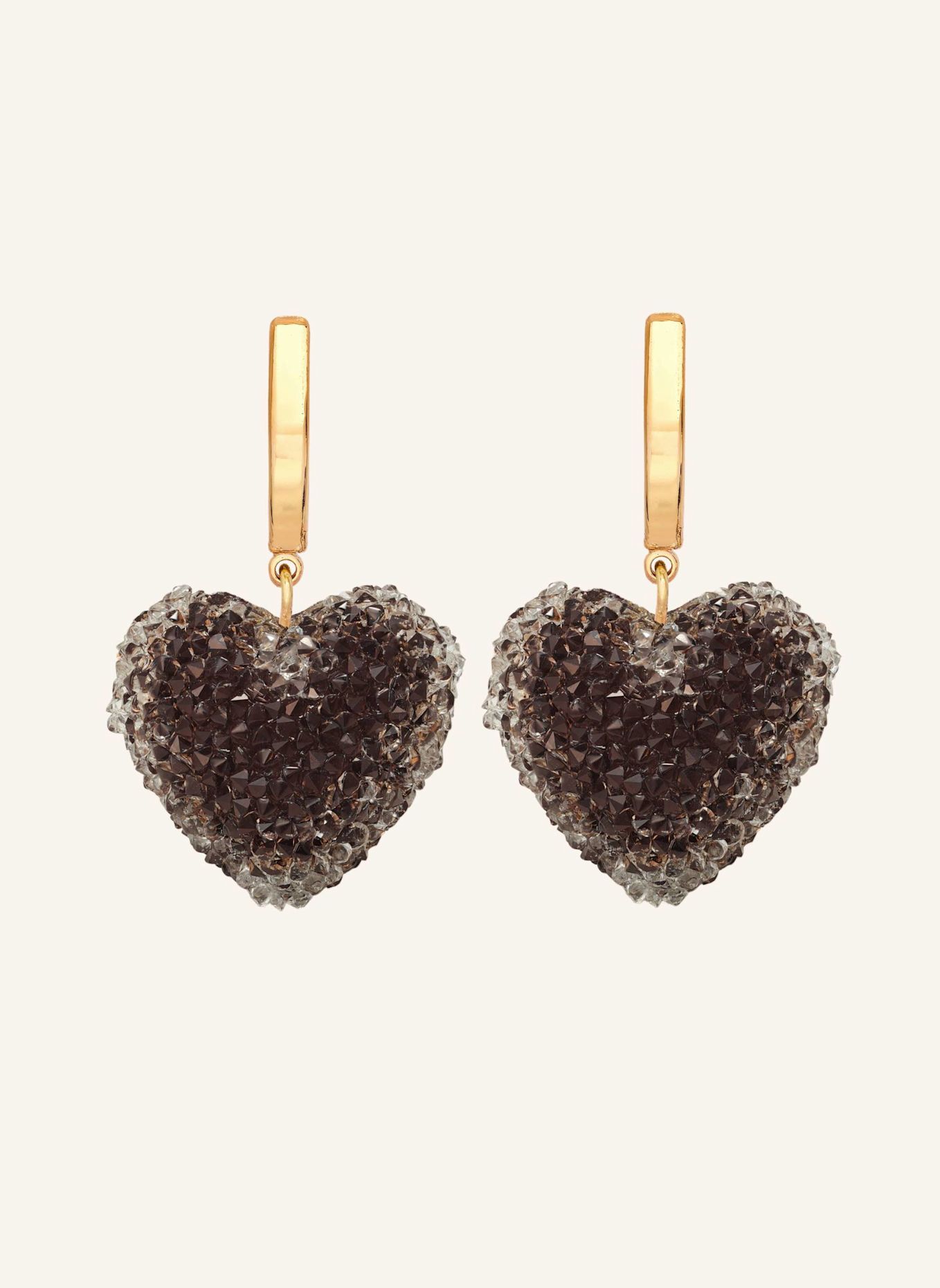 CRYSTAL HAZE Creolen JELLY HEART CHOCOLATE by GLAMBOU: GOLD