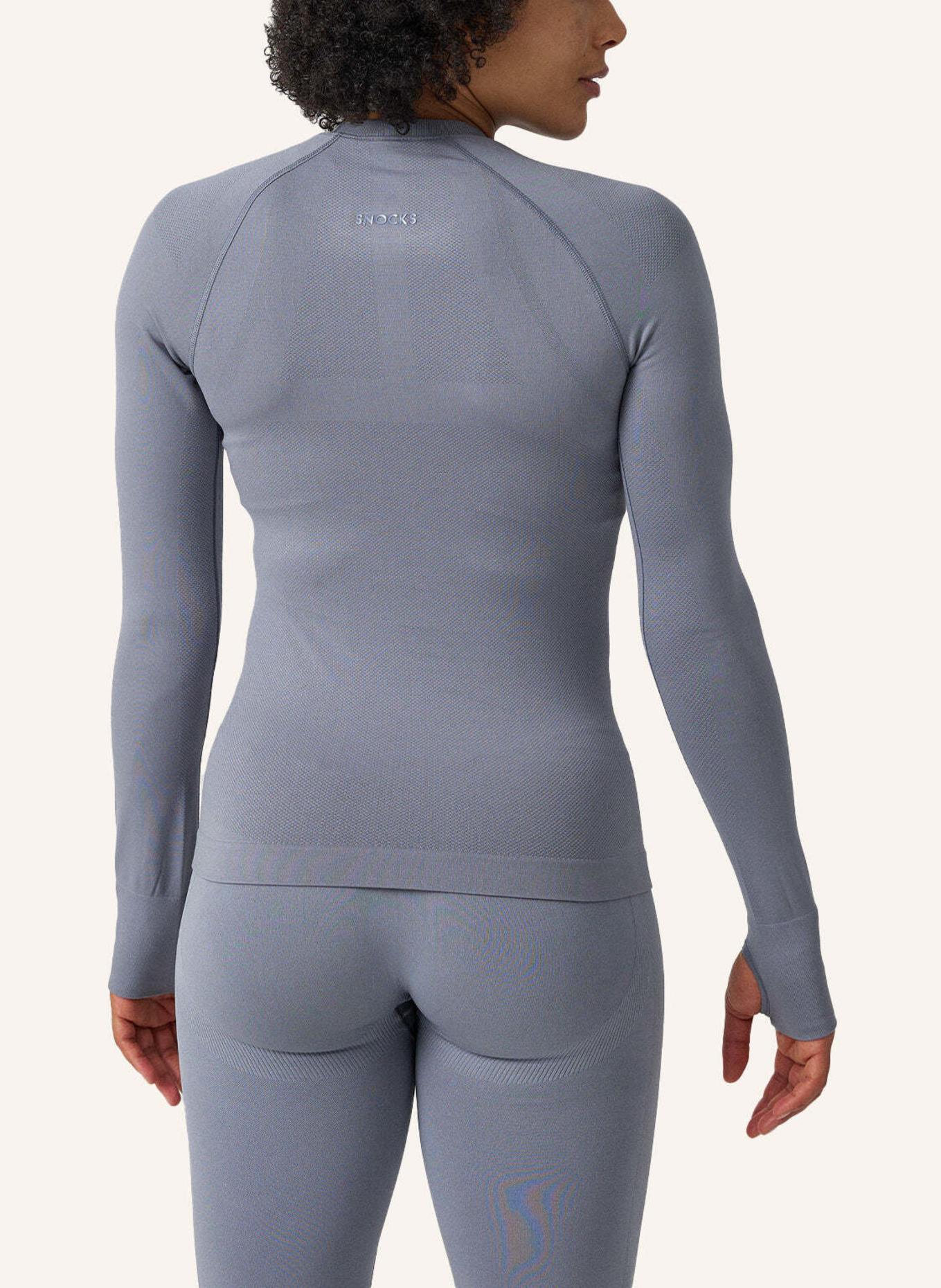 SNOCKS Sportshirt langarm, Farbe: GRAU (Bild 2)