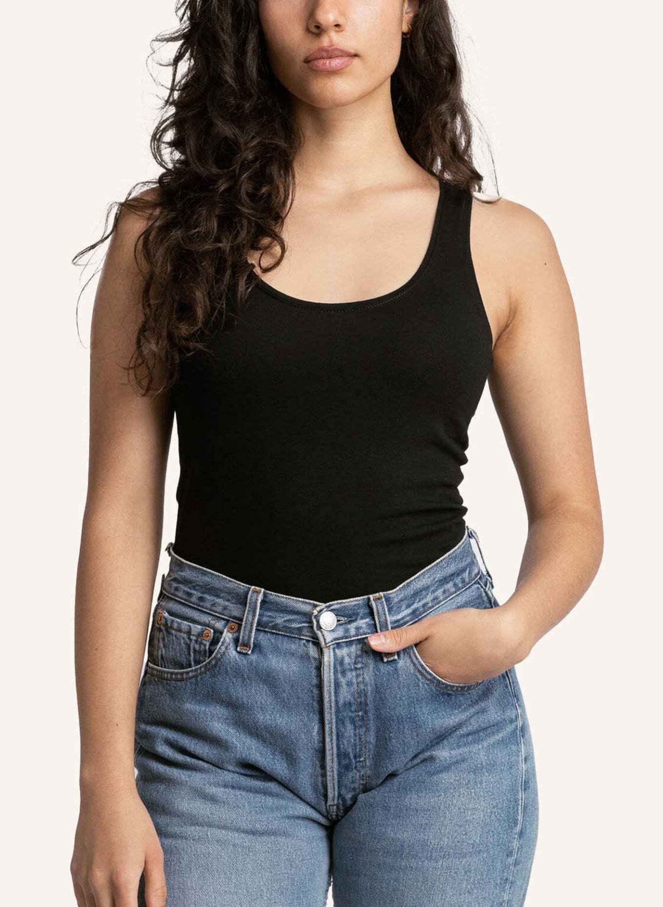 SNOCKS Tank Tops (2 Stück): SCHWARZ