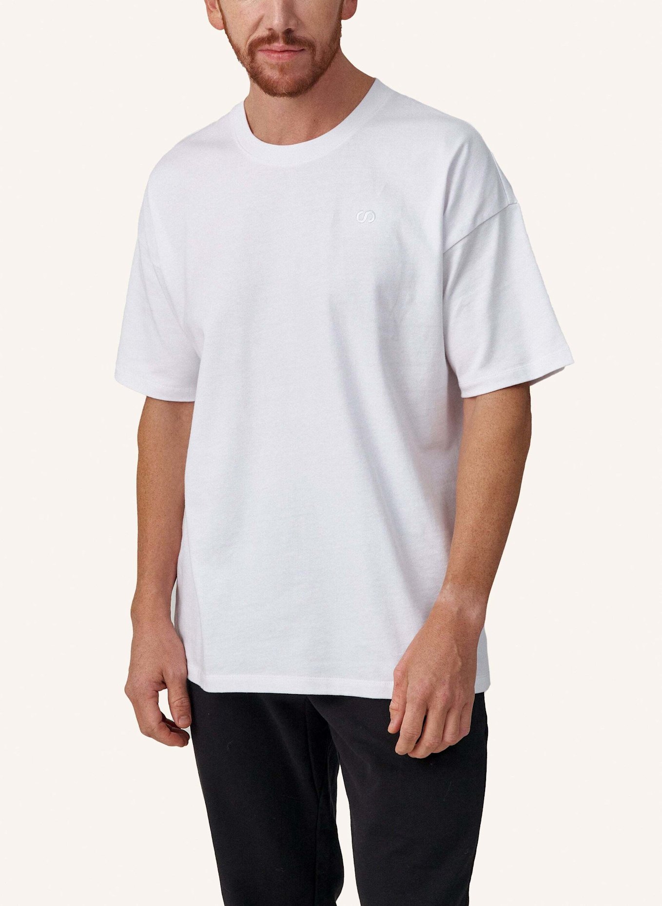 SNOCKS Oversized T-Shirt Herren: WEISS
