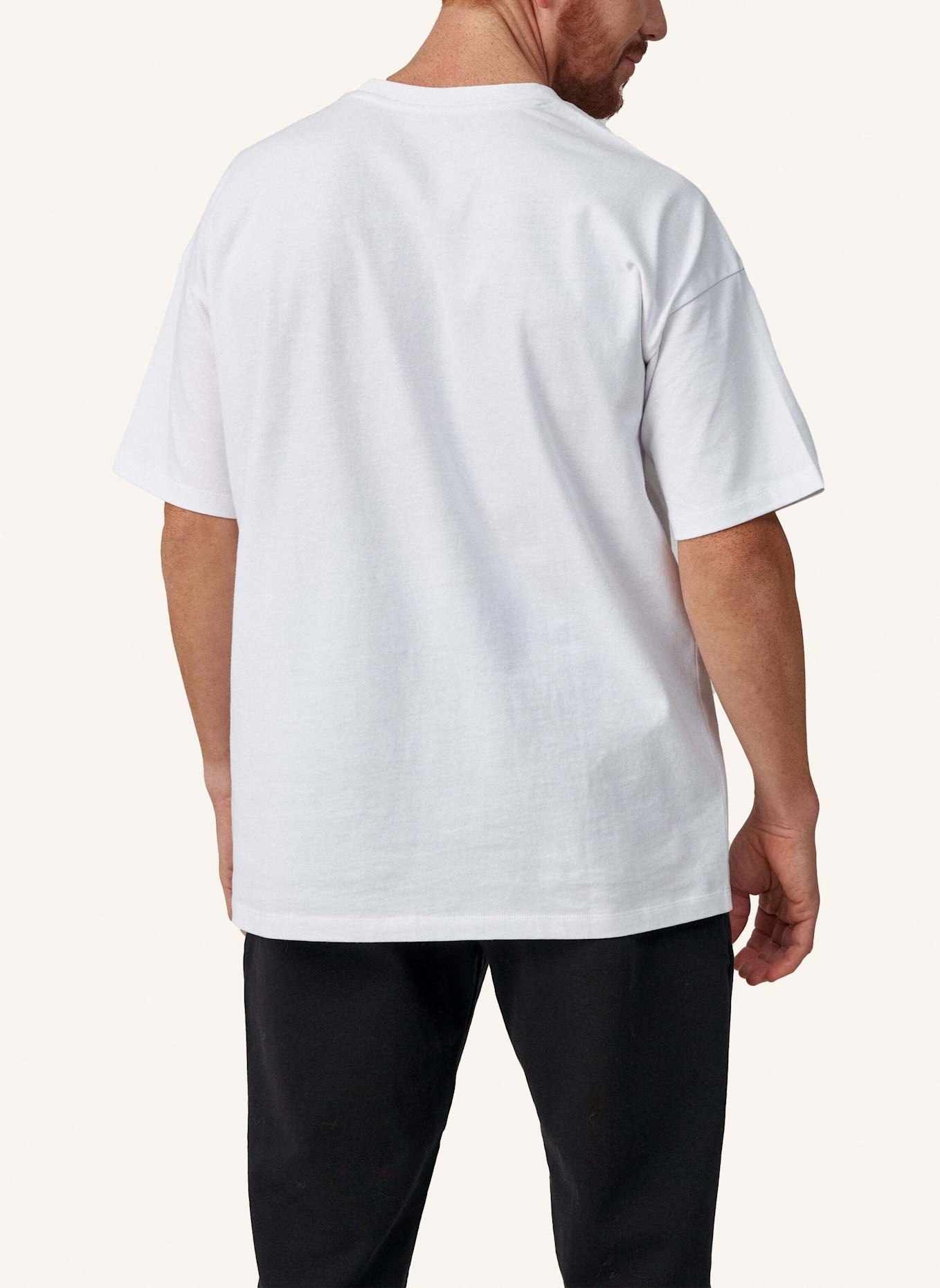 SNOCKS Oversized T-Shirt Herren: WEISS