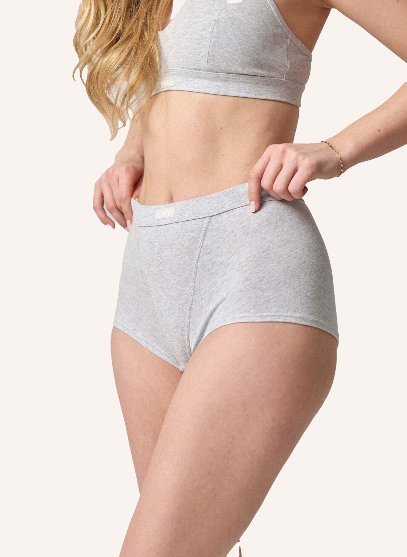 SNOCKS Retro Panties: GRAU