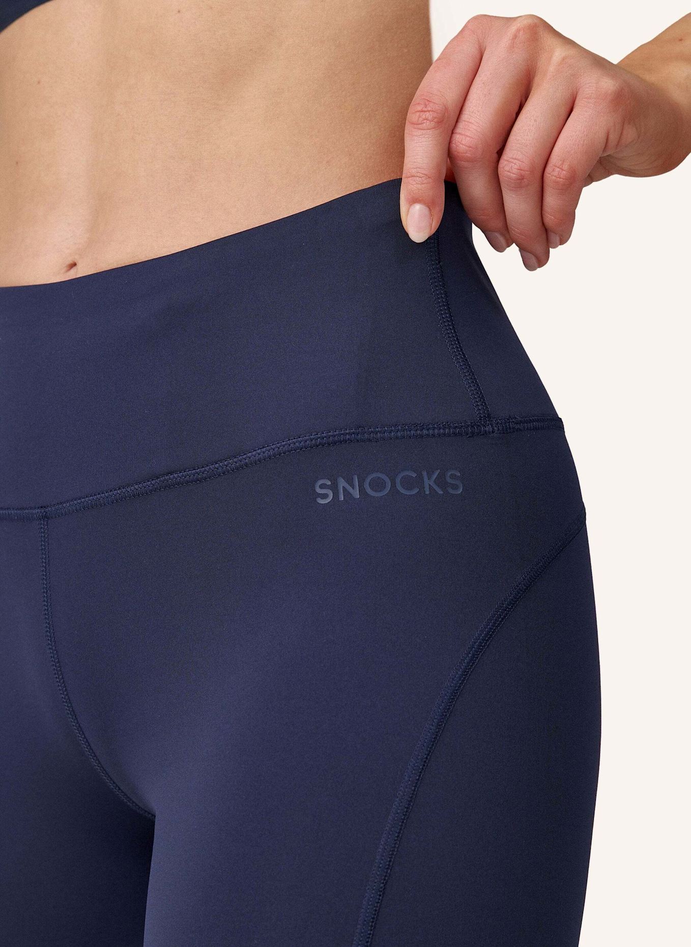 SNOCKS Capri Leggings: DUNKELBLAU