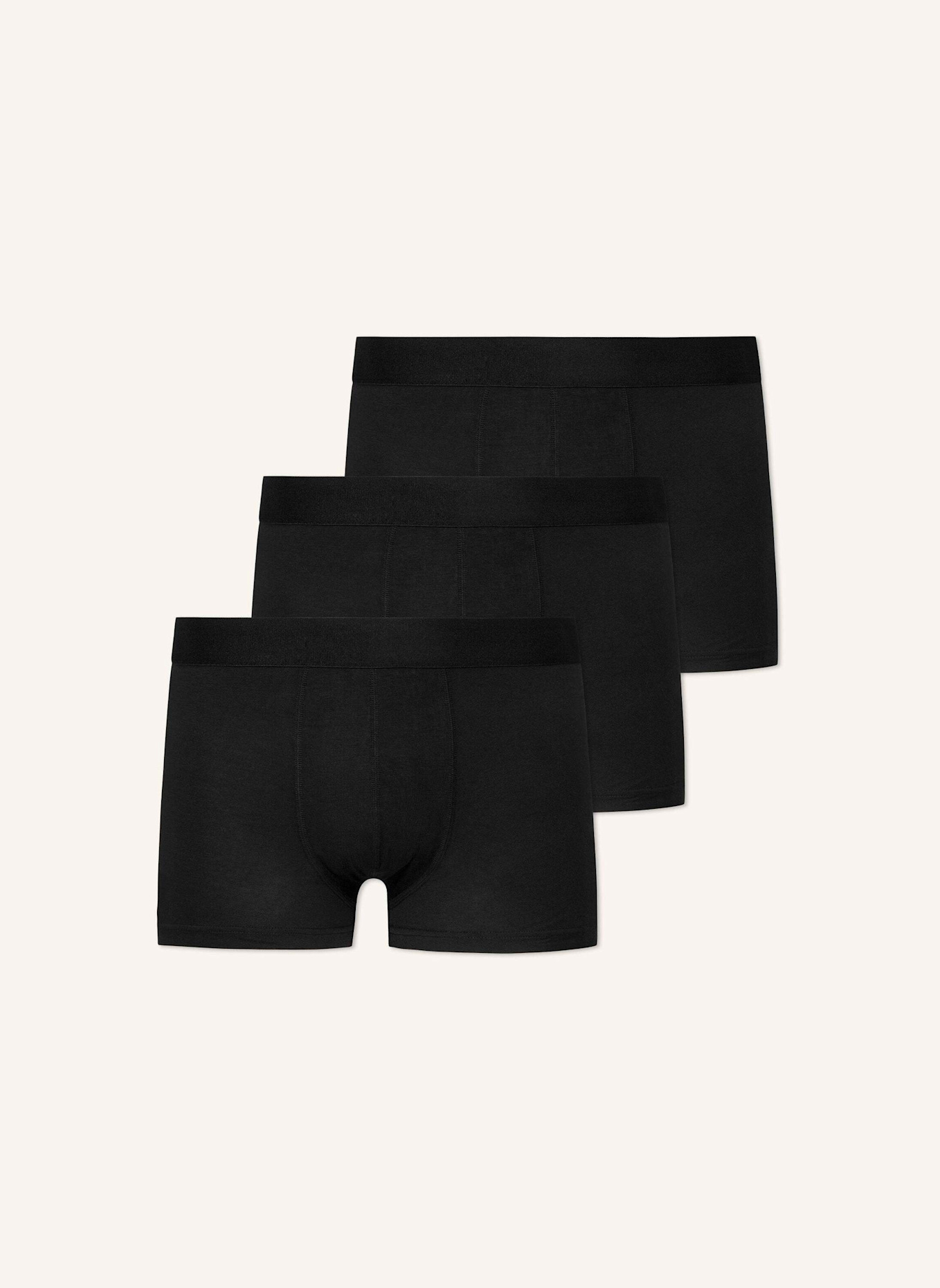 SNOCKS Premium Boxershorts ohne Logo: SCHWARZ