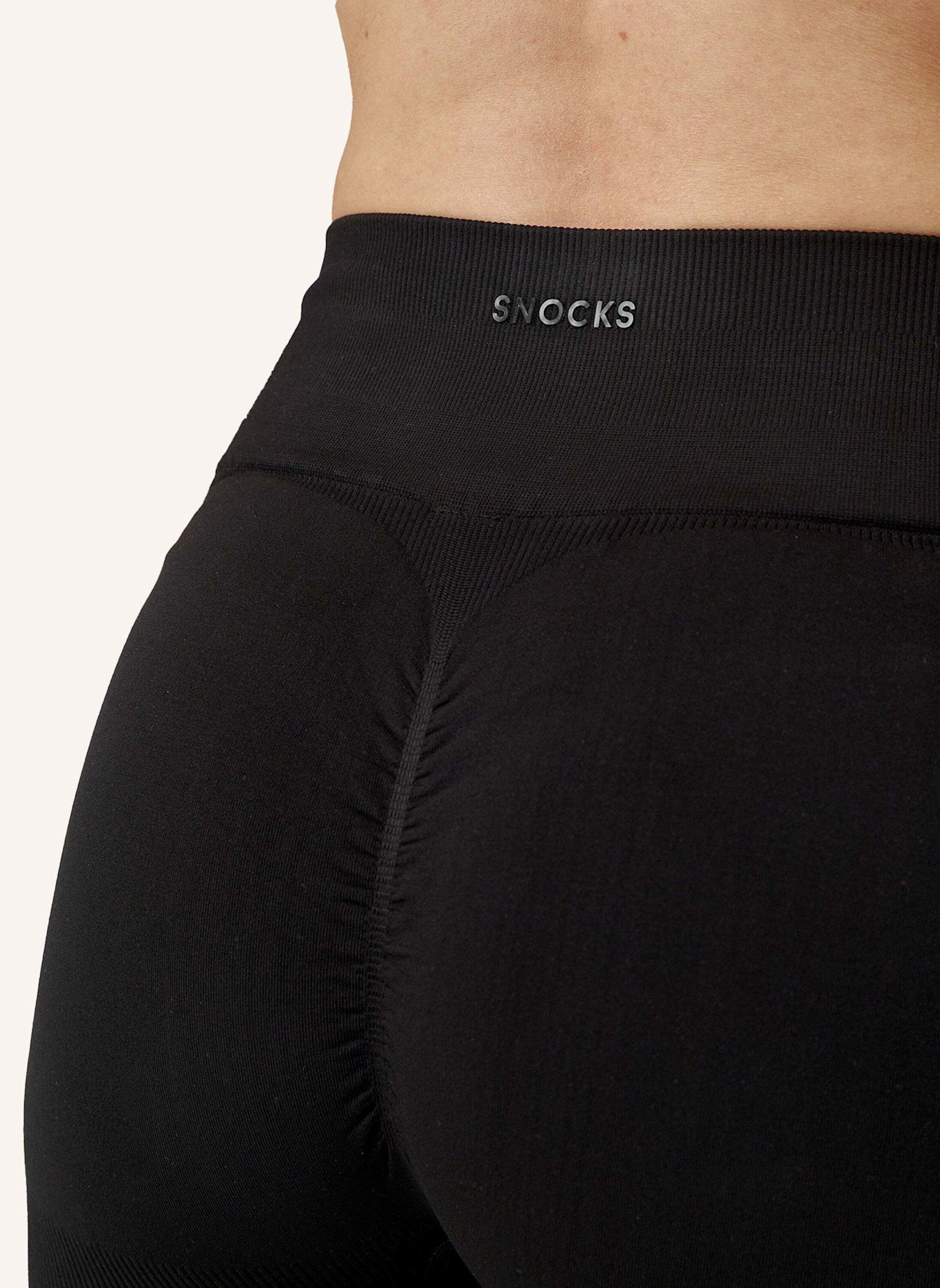 SNOCKS Booty Scrunch Leggings Damen: SCHWARZ