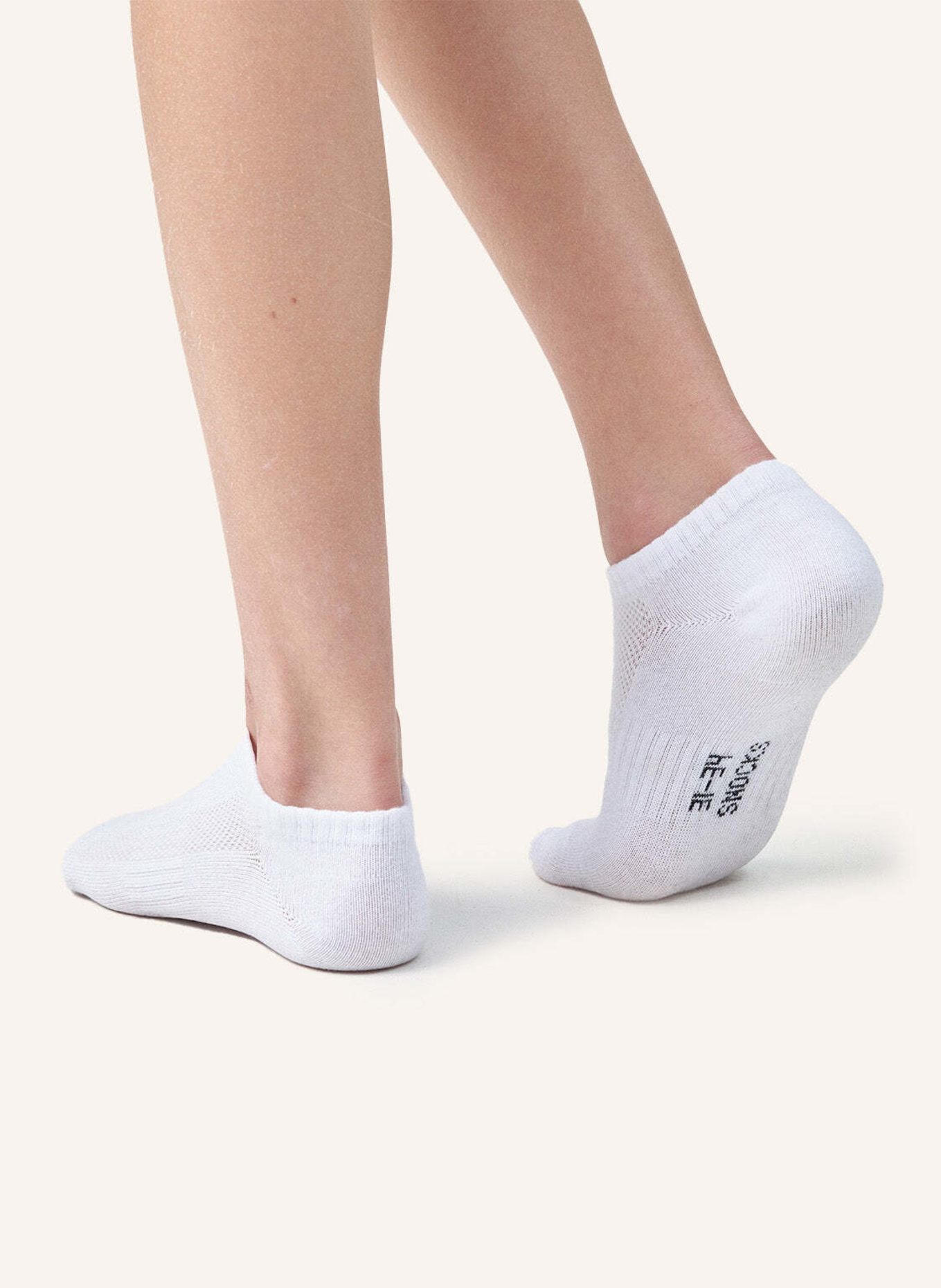 SNOCKS Kinder Sneaker Socken: WEISS