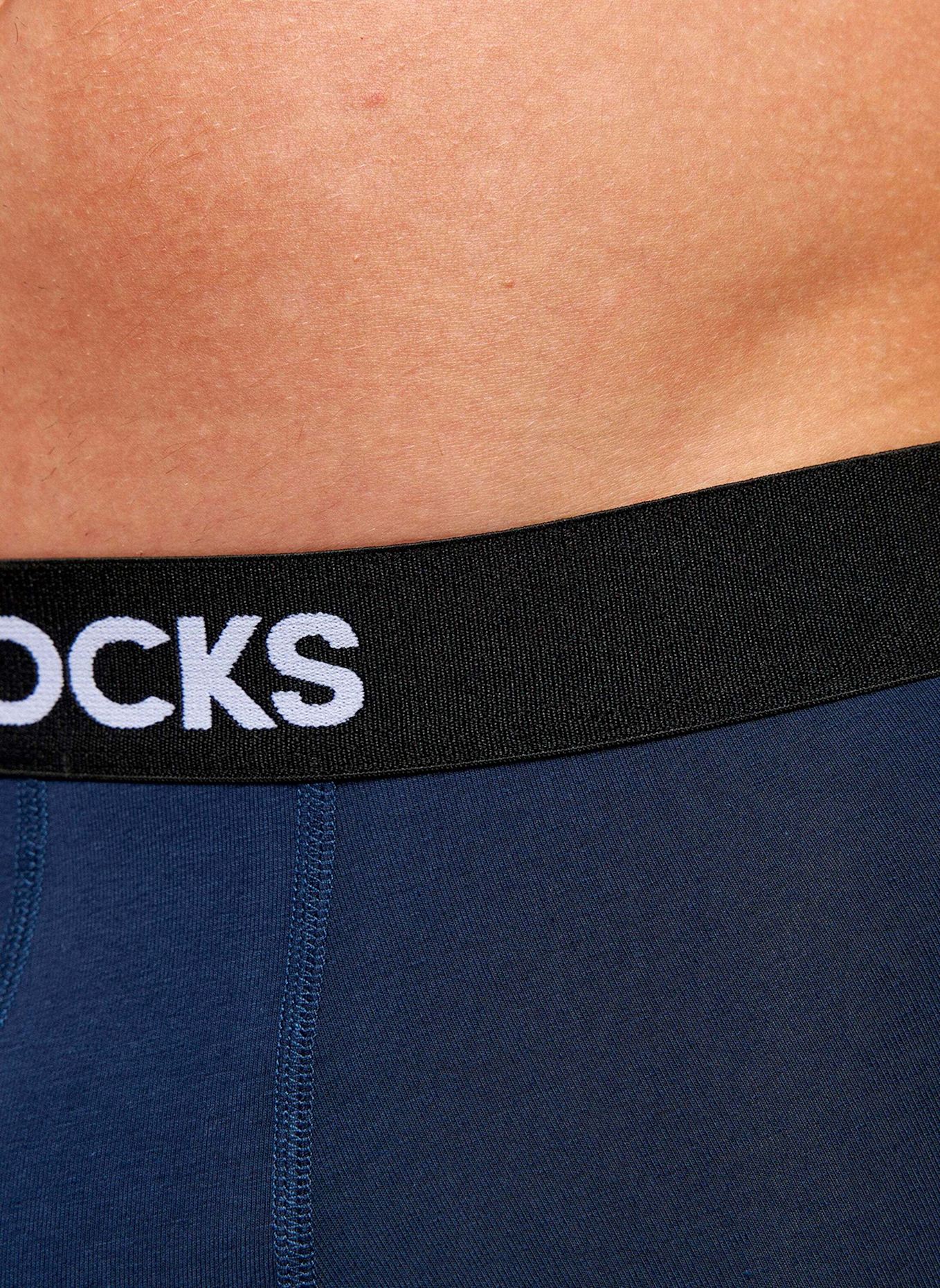 SNOCKS 6er-Pack Boxershorts: SCHWARZ/ GRAU/ BLAU