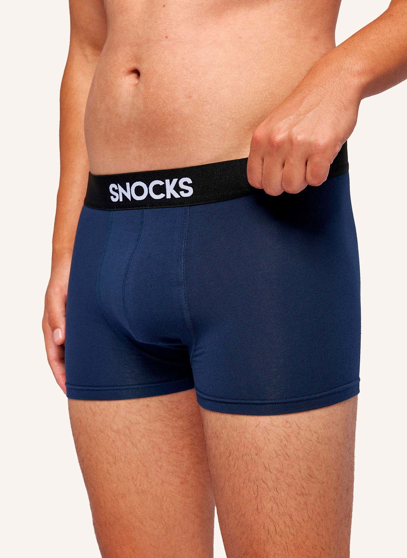 SNOCKS 6er-Pack Boxershorts: SCHWARZ/ GRAU/ BLAU