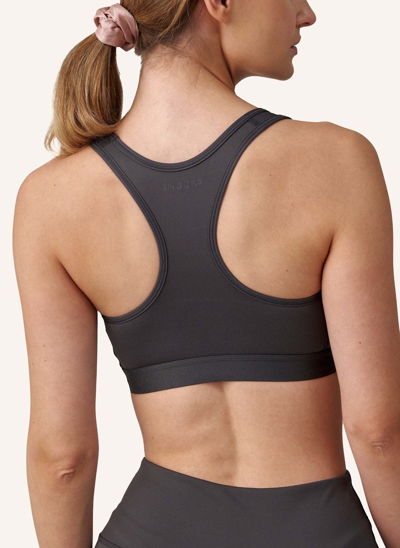 SNOCKS Sport-BH: DUNKELGRAU