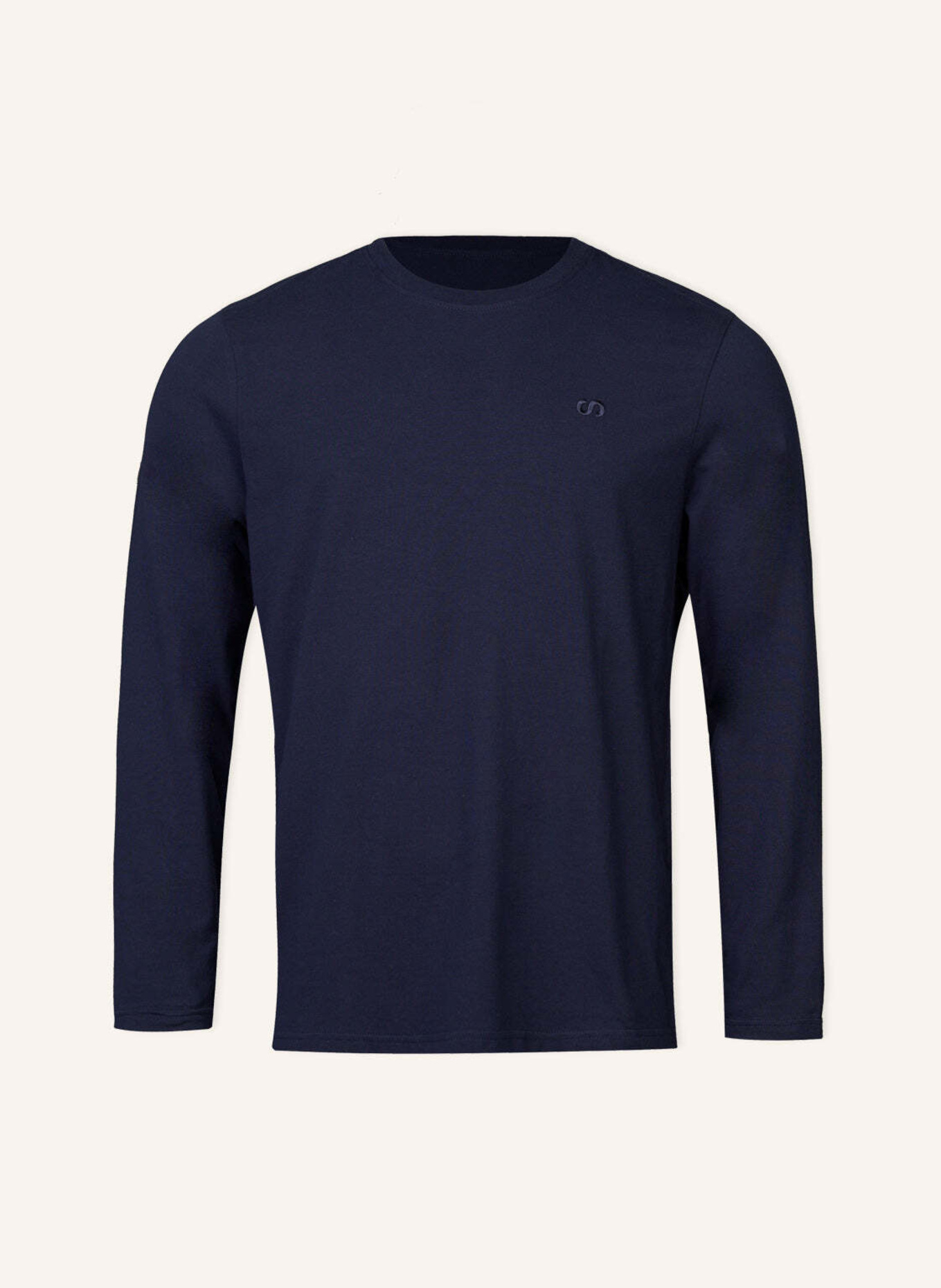 SNOCKS Schlafanzug Oberteil Herren langarm: DUNKELBLAU