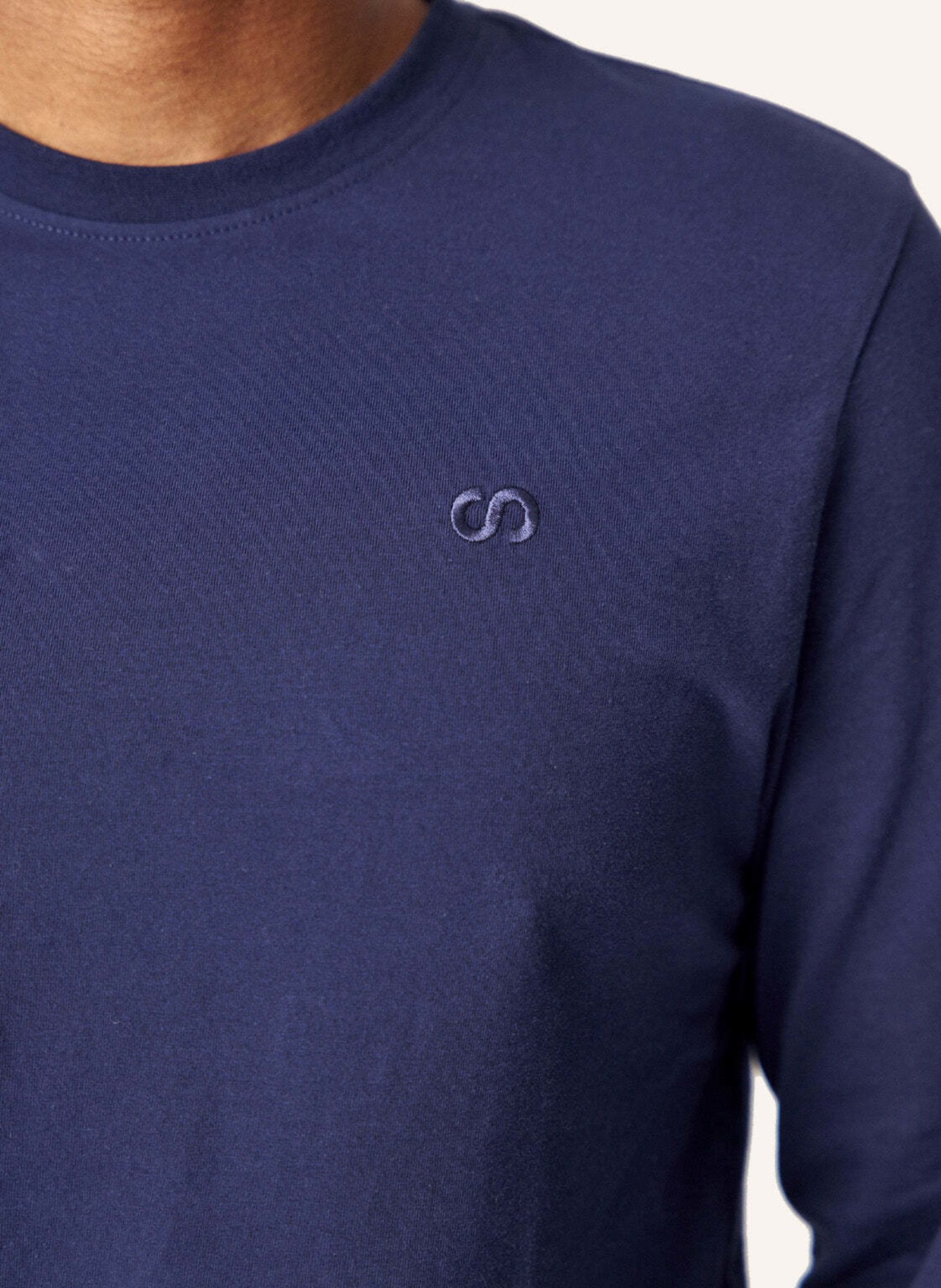 SNOCKS Schlafanzug Oberteil Herren langarm: DUNKELBLAU