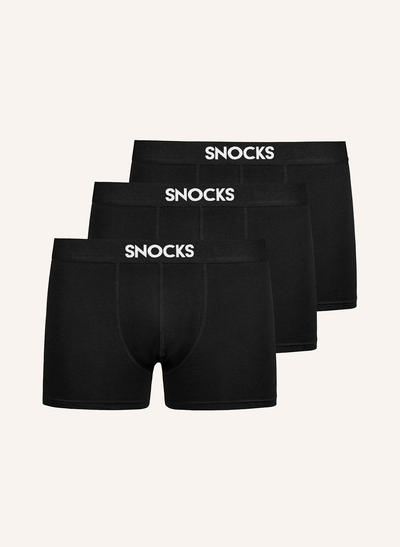 SNOCKS Premium Boxershorts aus Bambus: SCHWARZ