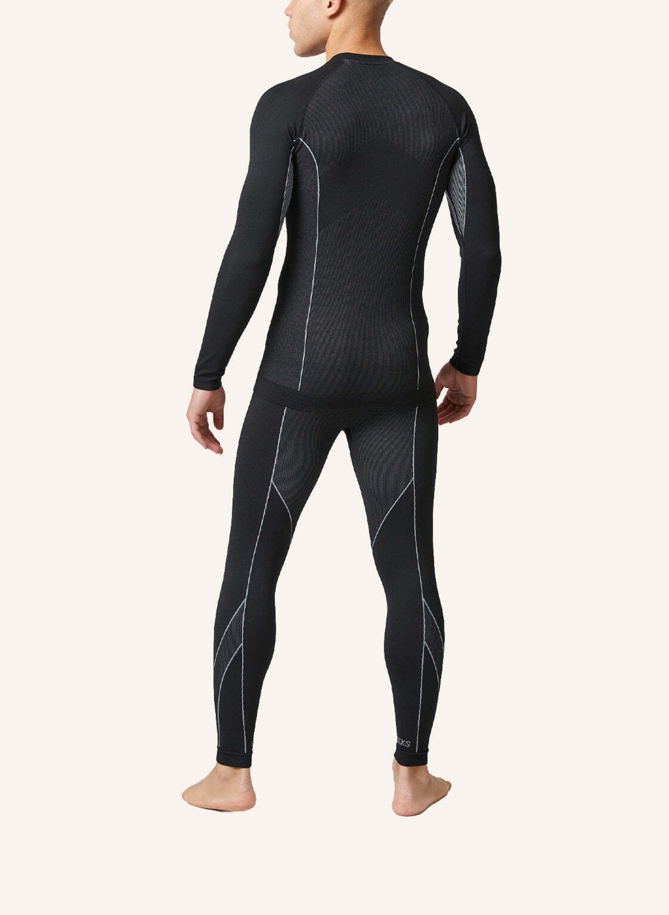 SNOCKS Thermounterwäsche mit Daumenloch: SCHWARZ