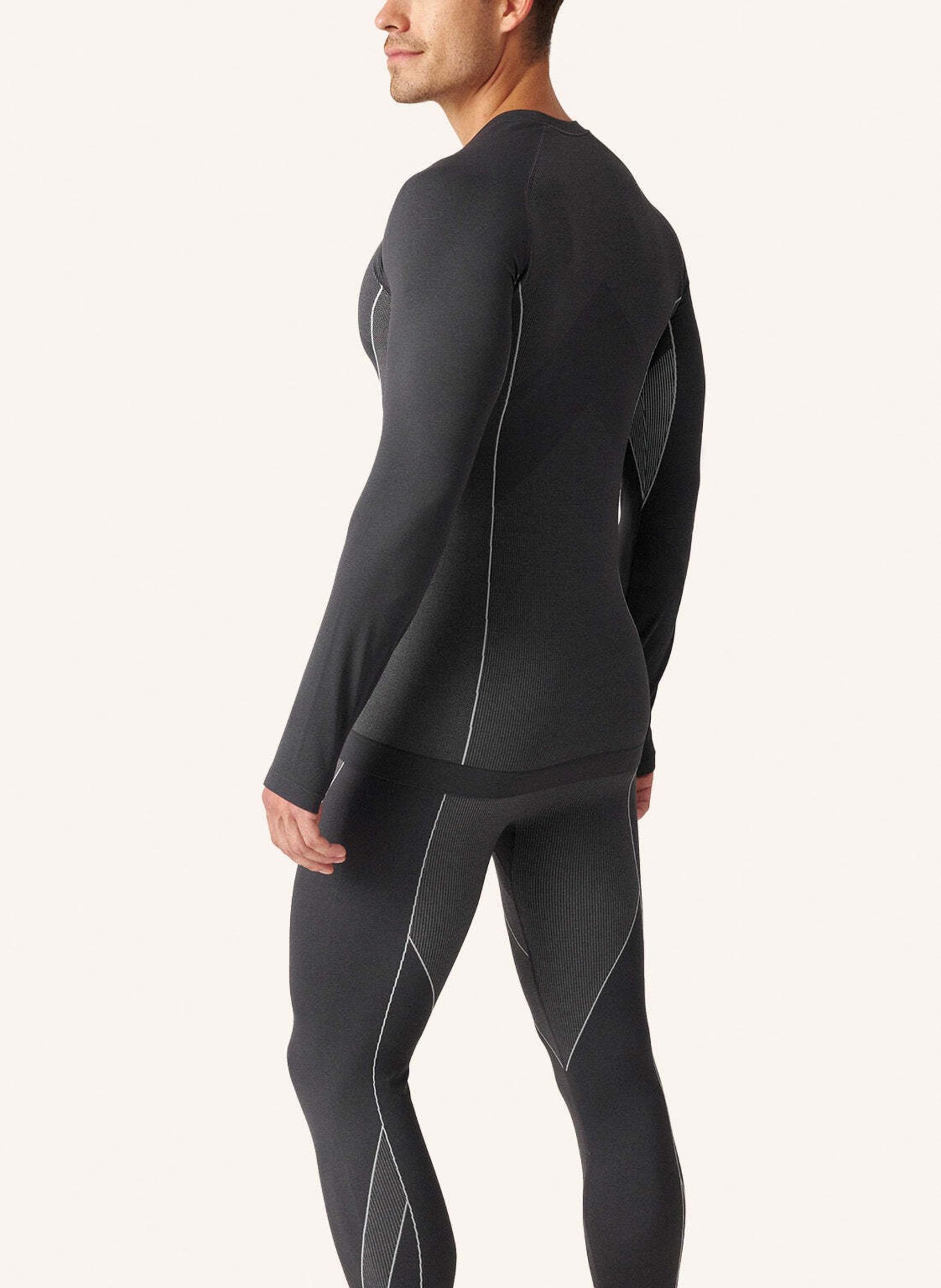 SNOCKS Thermounterwäsche mit Daumenloch: GRAU