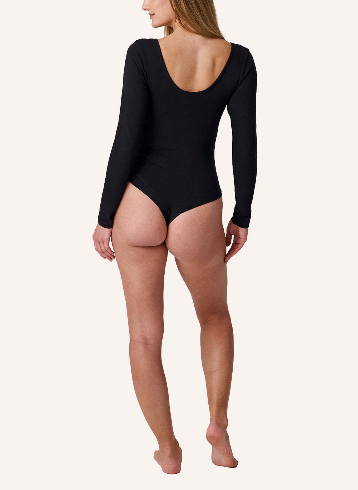 SNOCKS Body langarm Damen: SCHWARZ