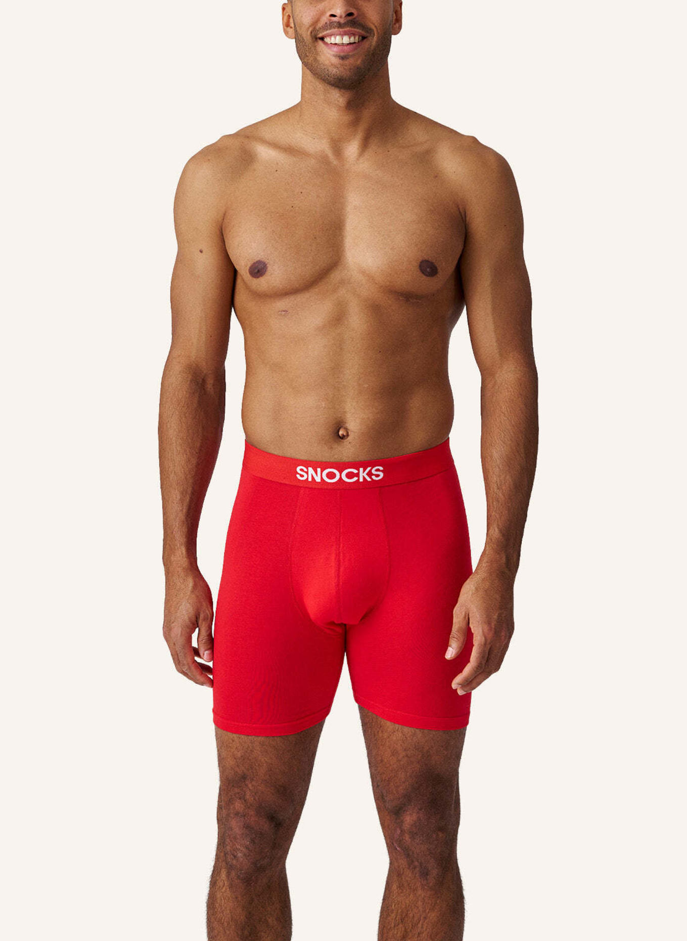 SNOCKS Lange Boxershorts: PINK