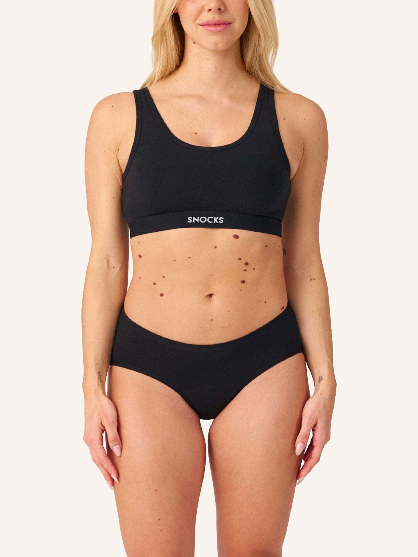 SNOCKS Perioden Hipster Panty STRONG: SCHWARZ