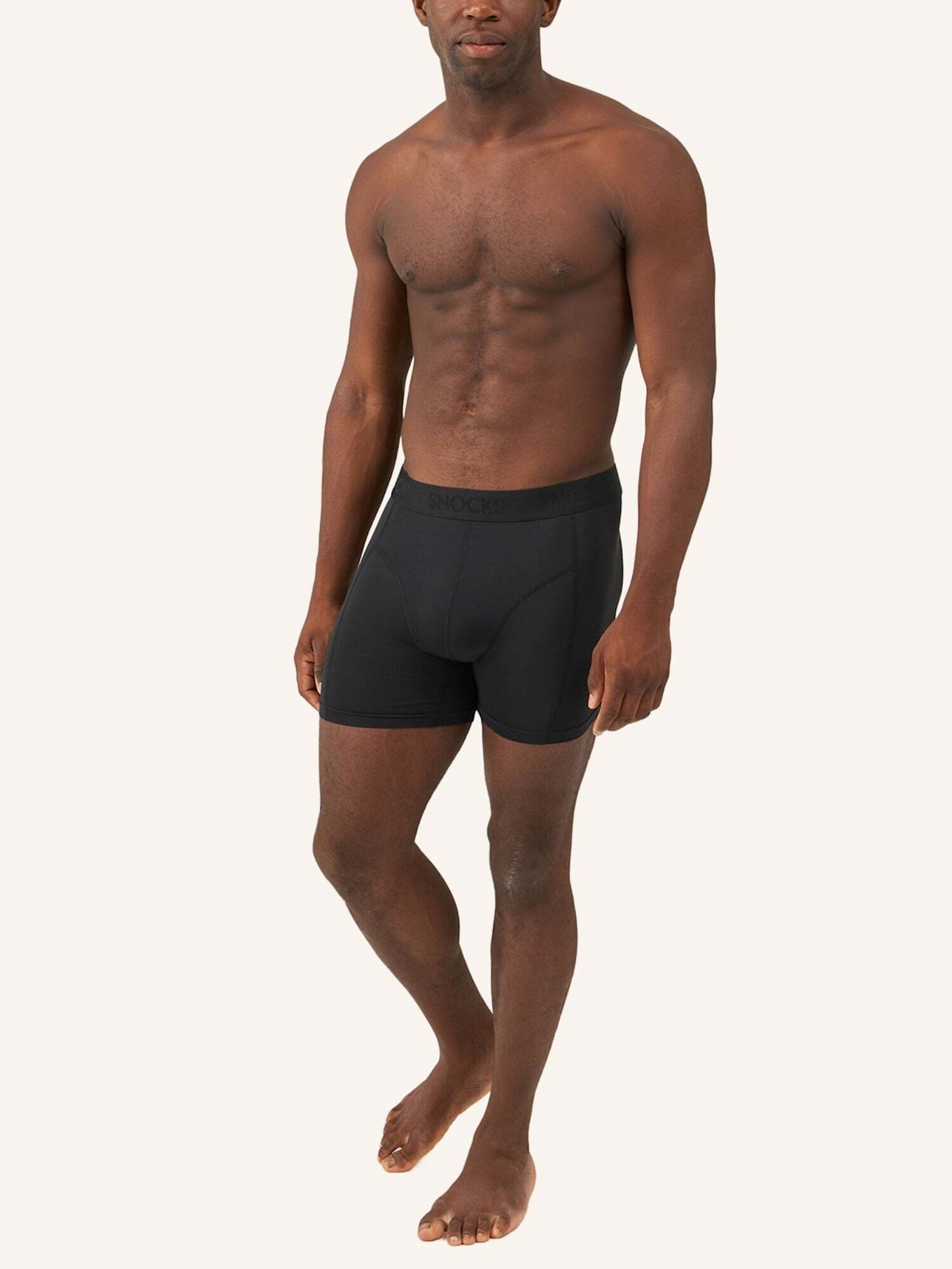 SNOCKS 3er-Pack Sport Boxershorts: SCHWARZ