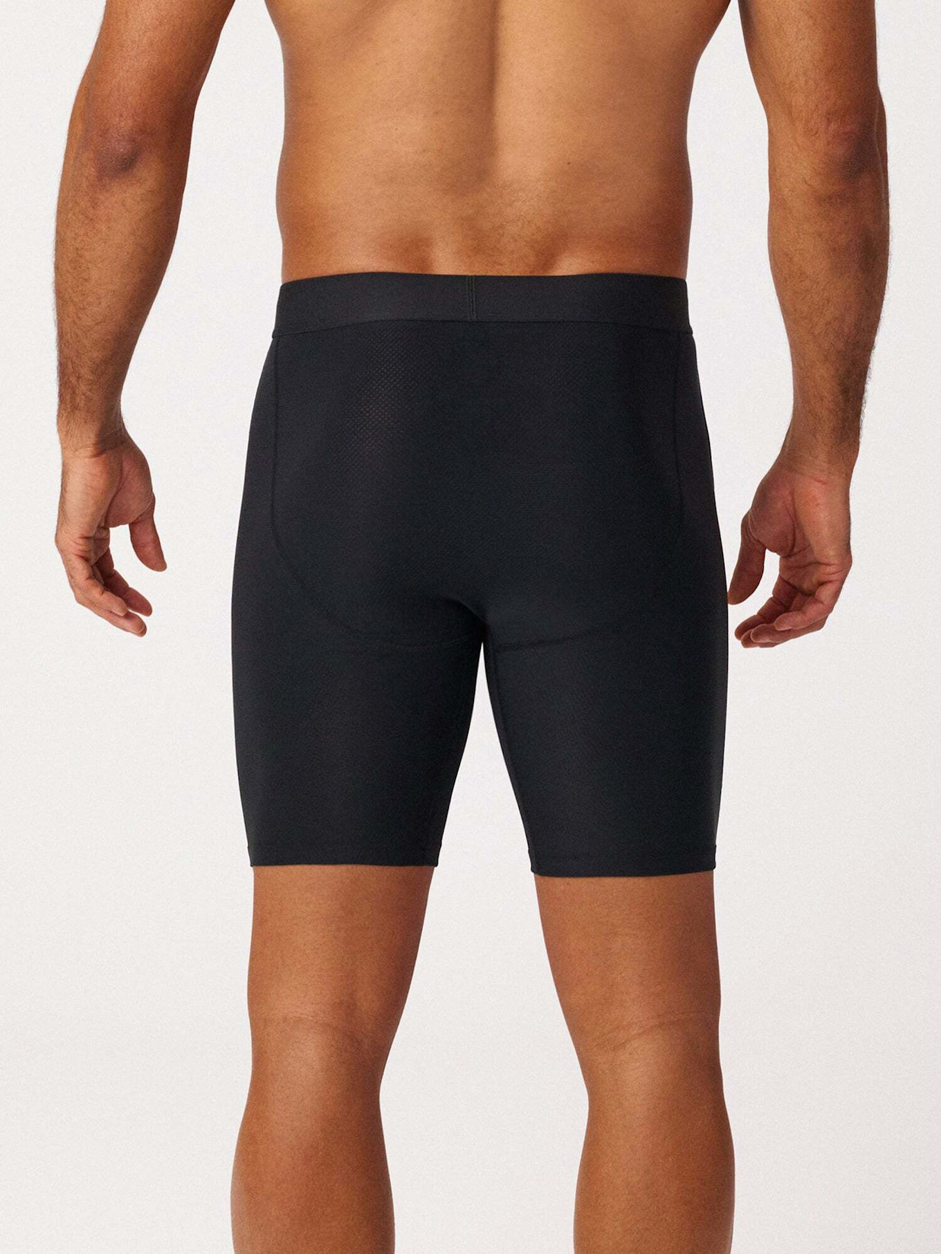 SNOCKS Lange Sport Boxershorts: SCHWARZ