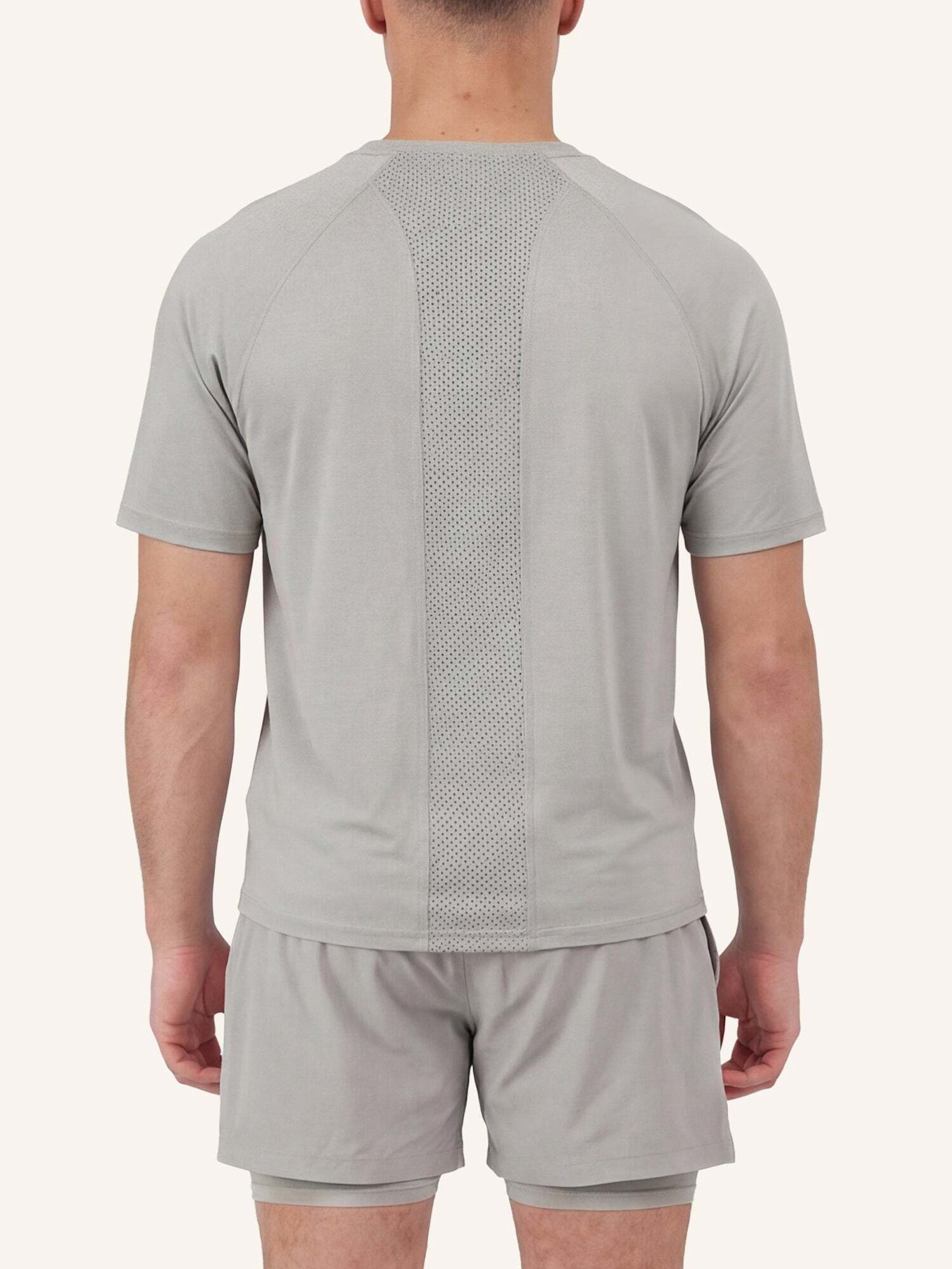 SNOCKS 2 in 1 Shorts Herren: GRAU