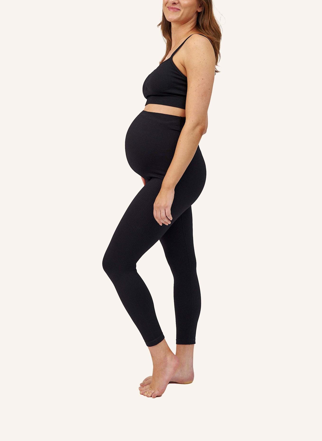 SNOCKS Umstandsleggings Seamless: SCHWARZ