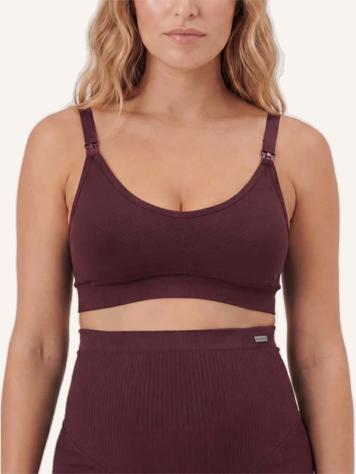 SNOCKS Umstands-BH Seamless: DUNKELROT