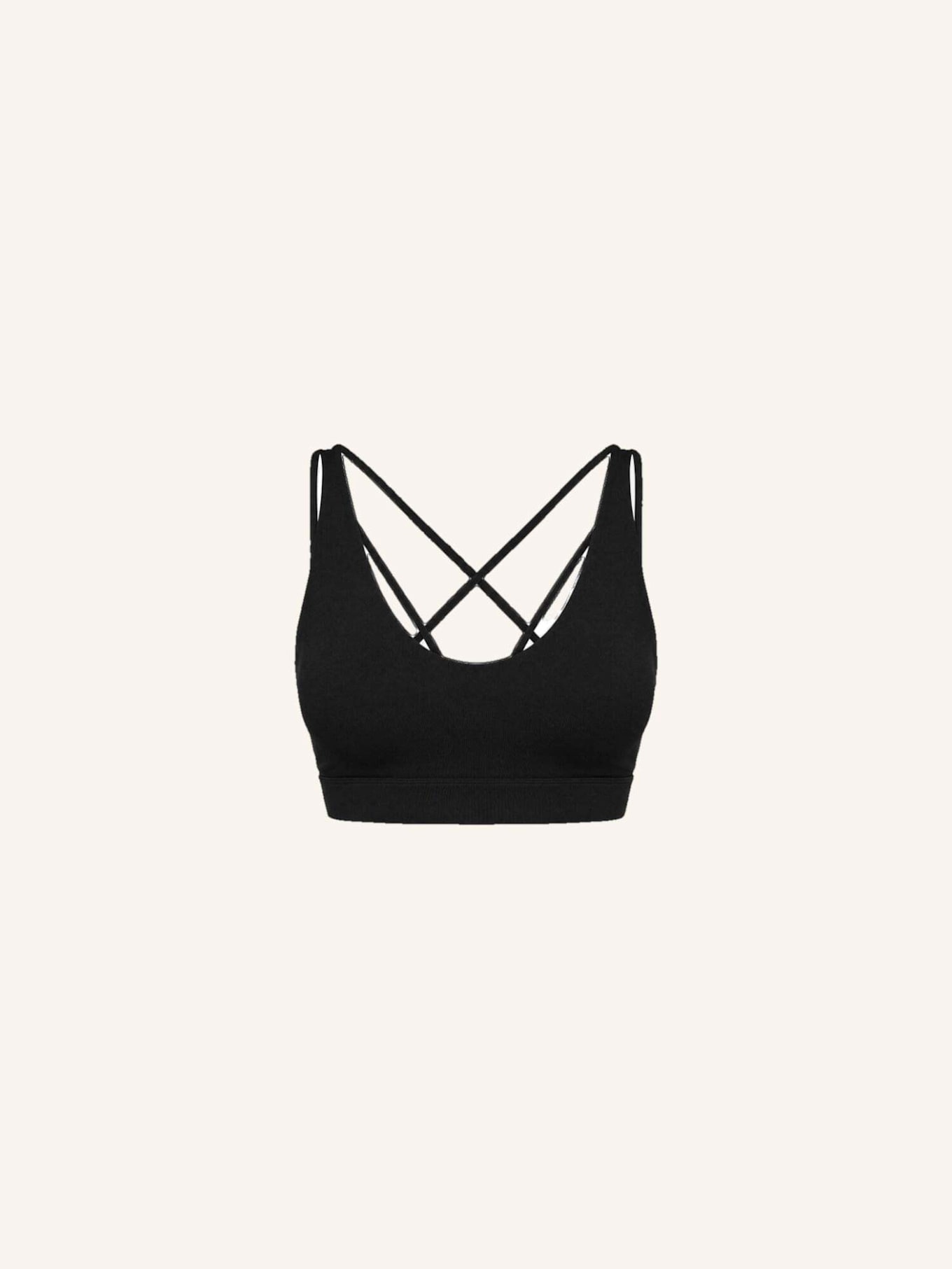 SNOCKS Premium Sport-BH Multi-Strap: SCHWARZ
