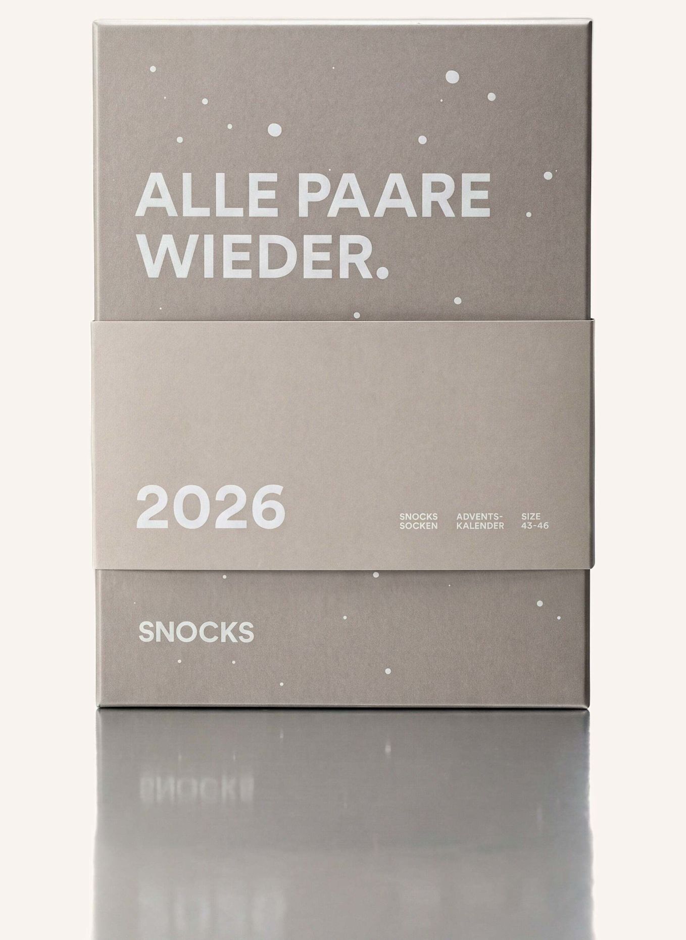 SNOCKS Socken Adventskalender 2026: WEISS