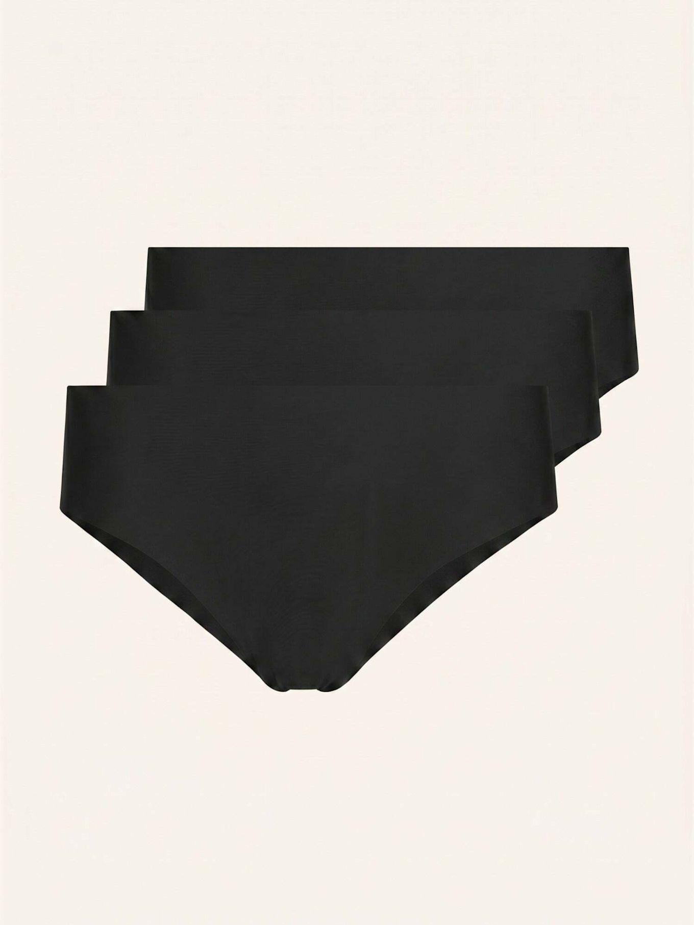 SNOCKS Microfiber High Waist Seamless Hipster: SCHWARZ