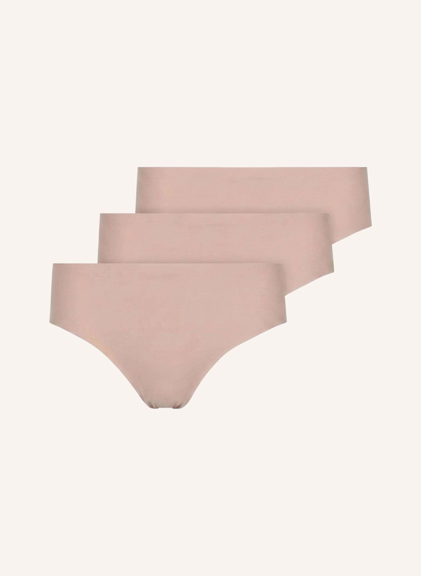 SNOCKS Microfiber High Waist Seamless Tanga: BEIGE