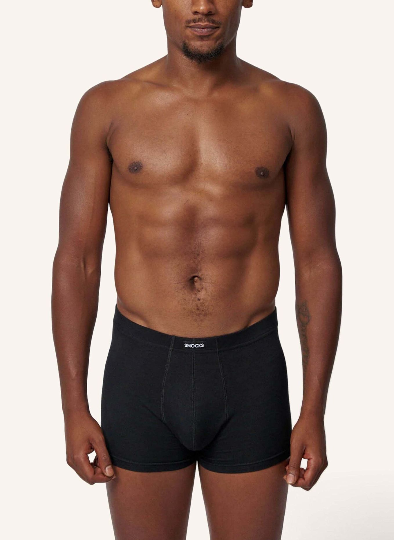 SNOCKS Retro Boxershorts: SCHWARZ