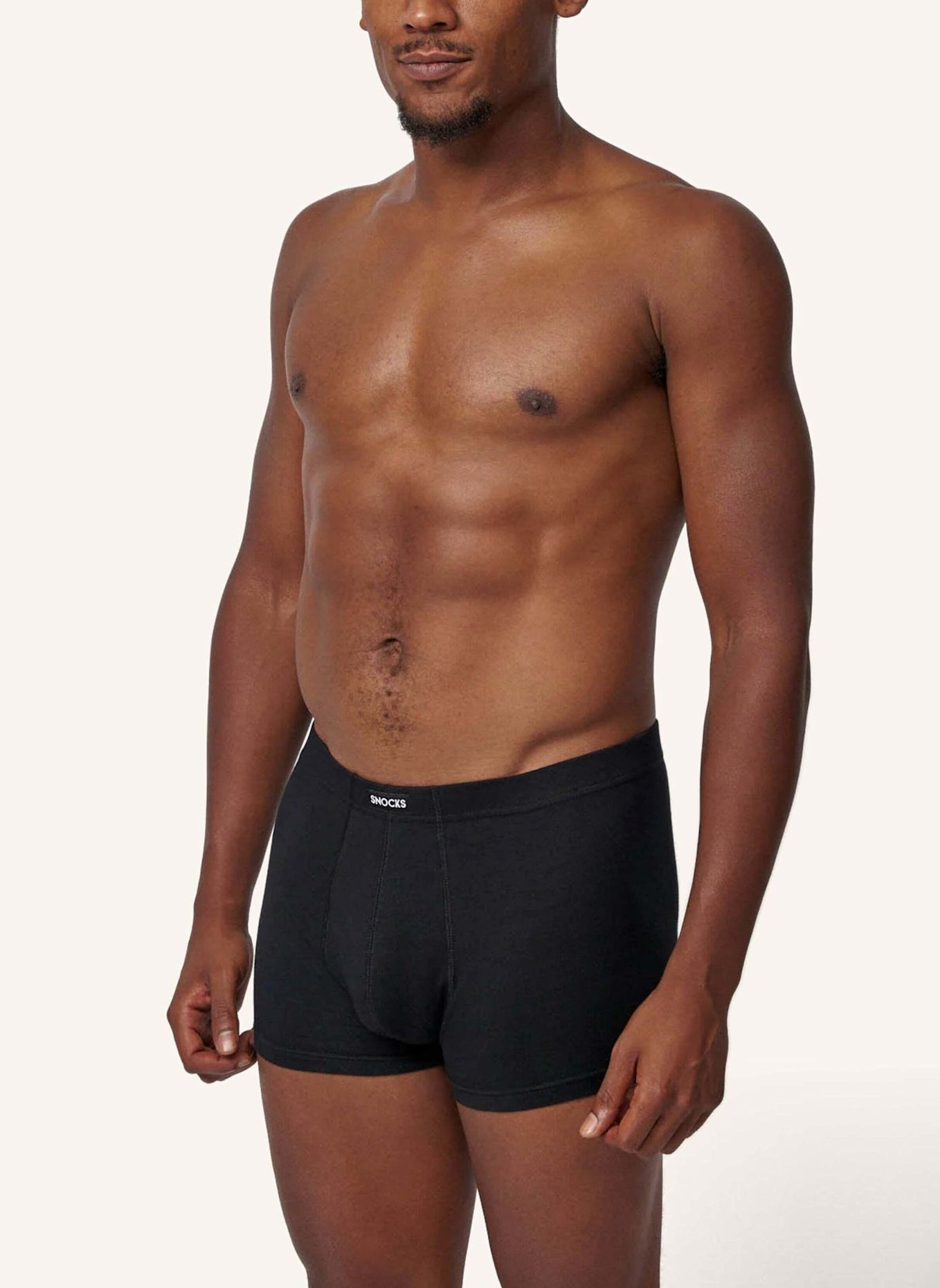 SNOCKS Retro Boxershorts: SCHWARZ