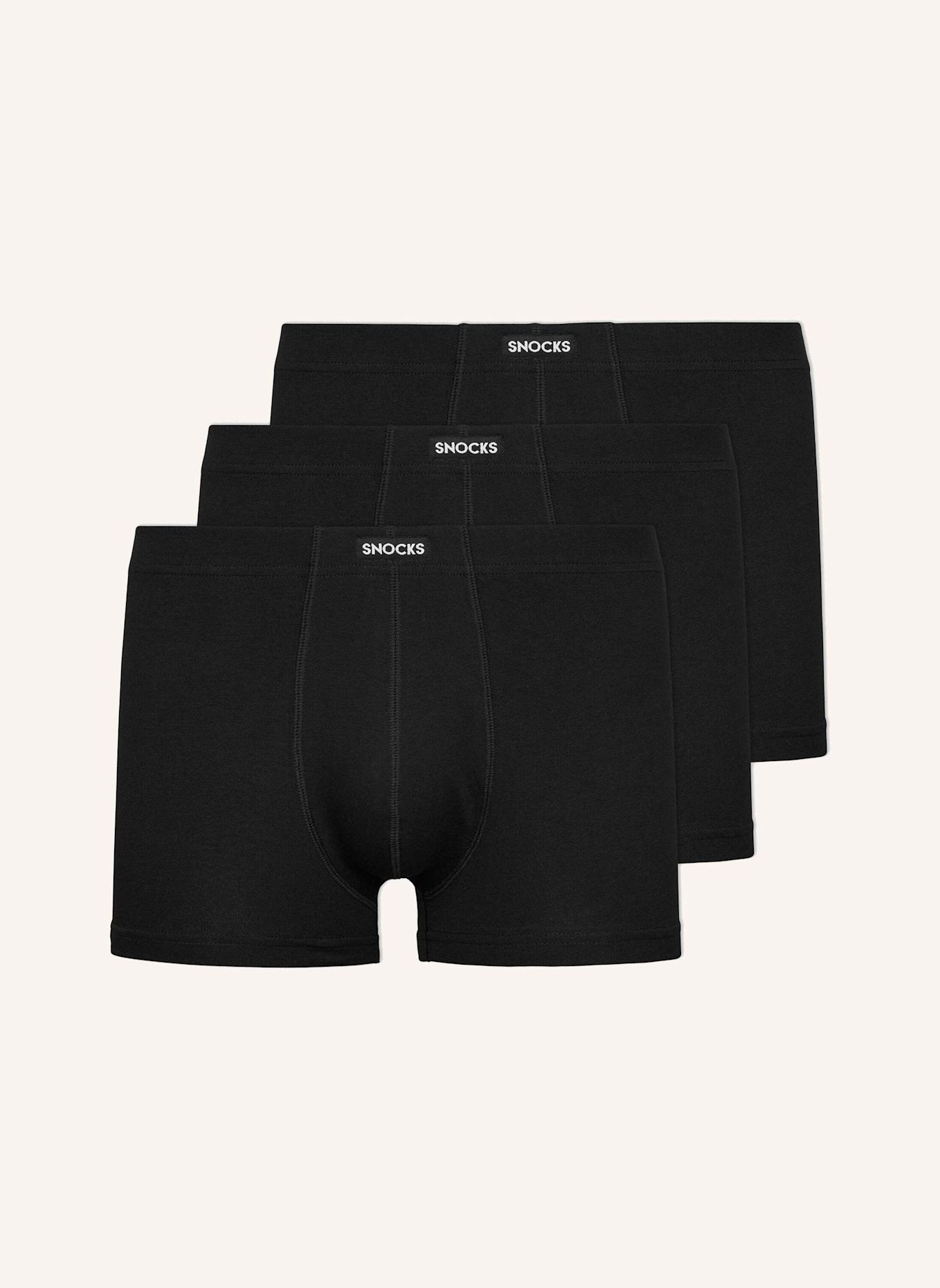 SNOCKS Retro Boxershorts: SCHWARZ