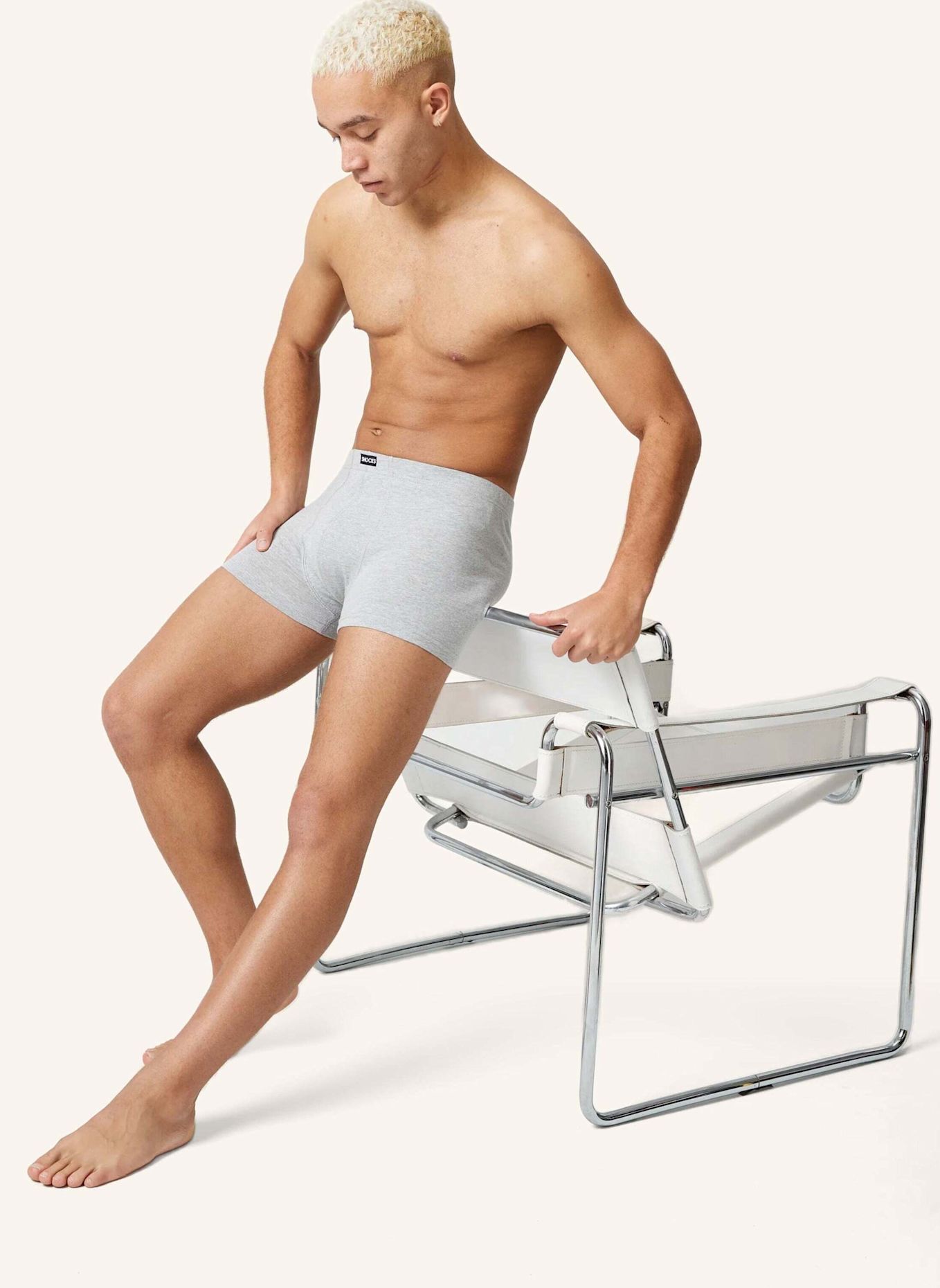 SNOCKS Retro Boxershorts: SCHWARZ / GRAU / HELLGRÜN