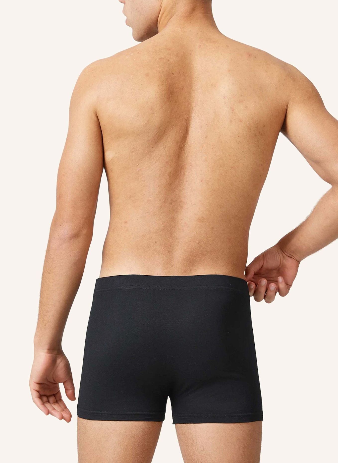 SNOCKS Retro Boxershorts: SCHWARZ / GRAU / HELLGRÜN