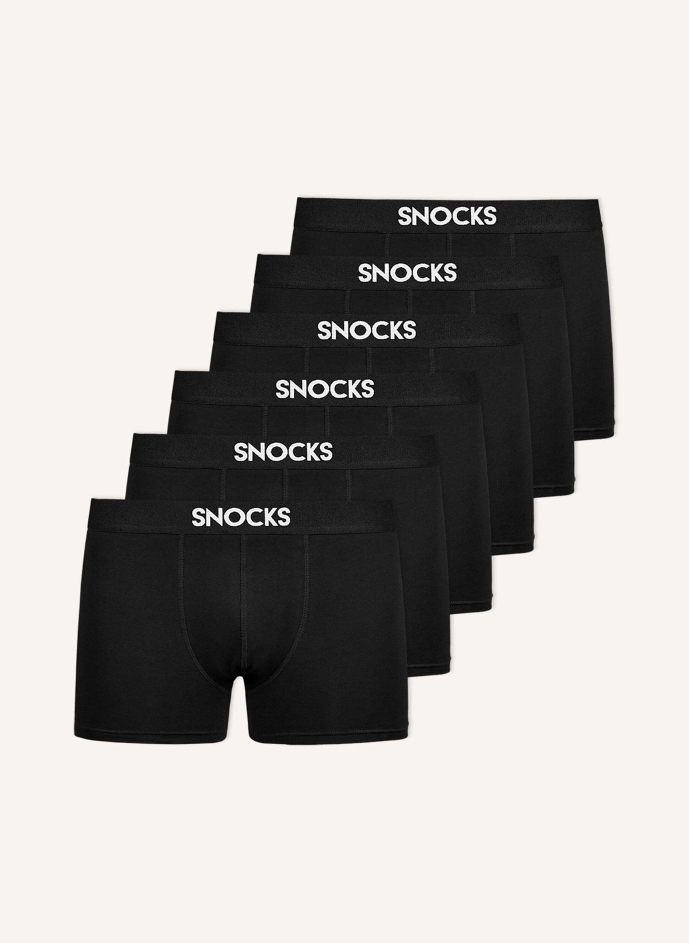 SNOCKS 6er-Pack Boxershorts, Farbe: SCHWARZ (Bild 1)