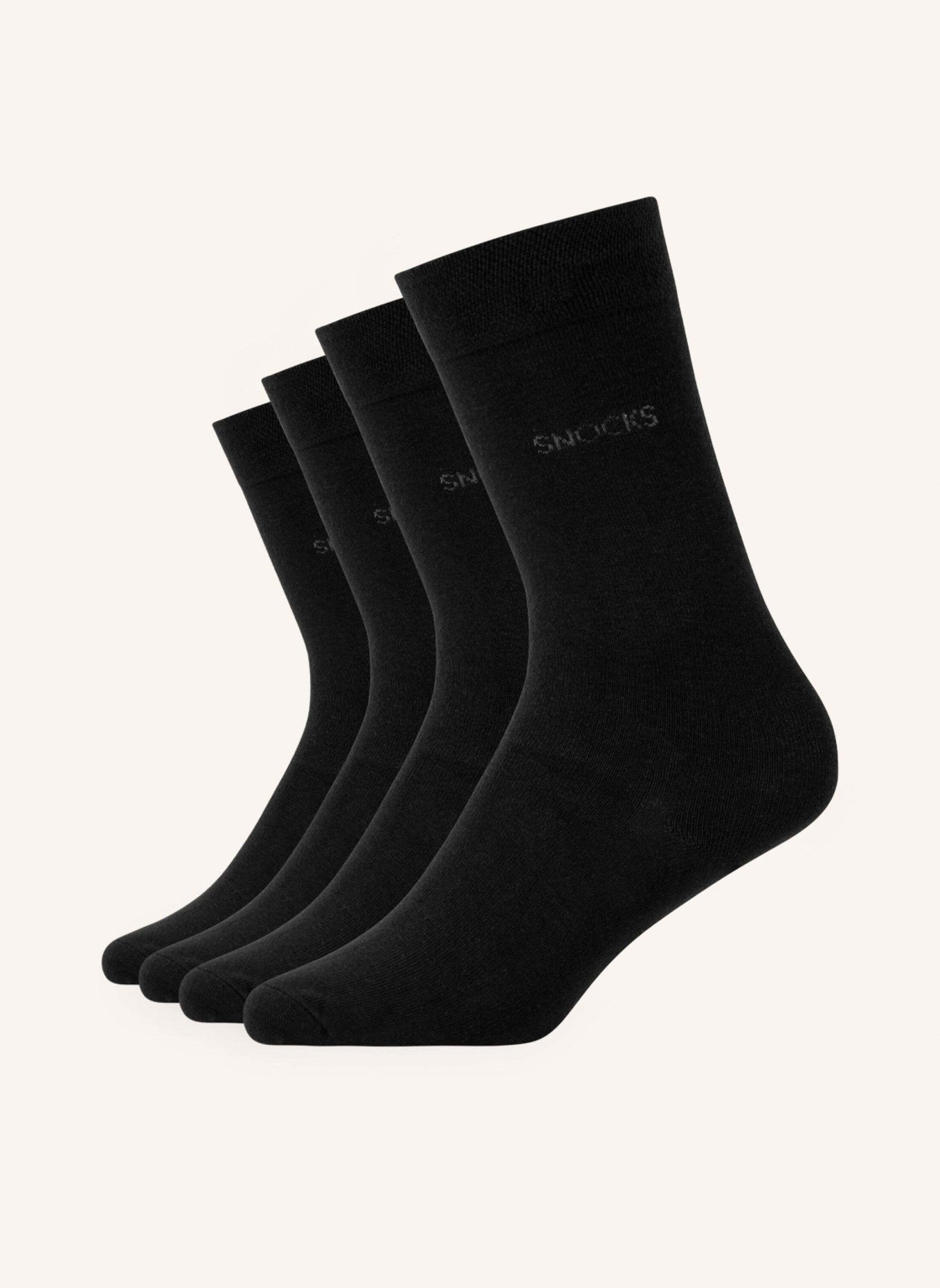 SNOCKS 4er-Pack Socken, Farbe: SCHWARZ (Bild 1)