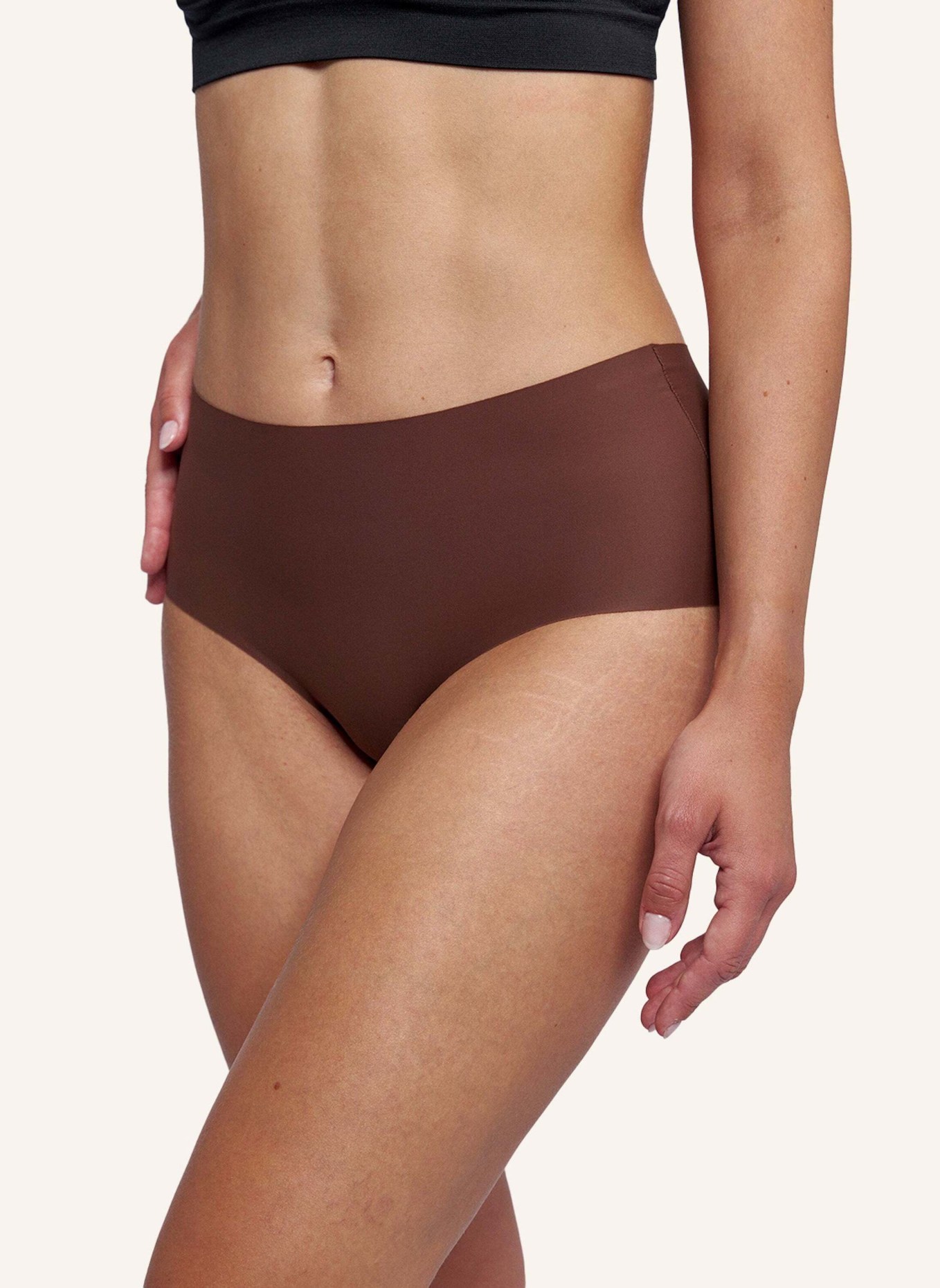 SNOCKS 3er-Pack High-Waist-Panties, Farbe: DUNKELBRAUN (Bild 3)