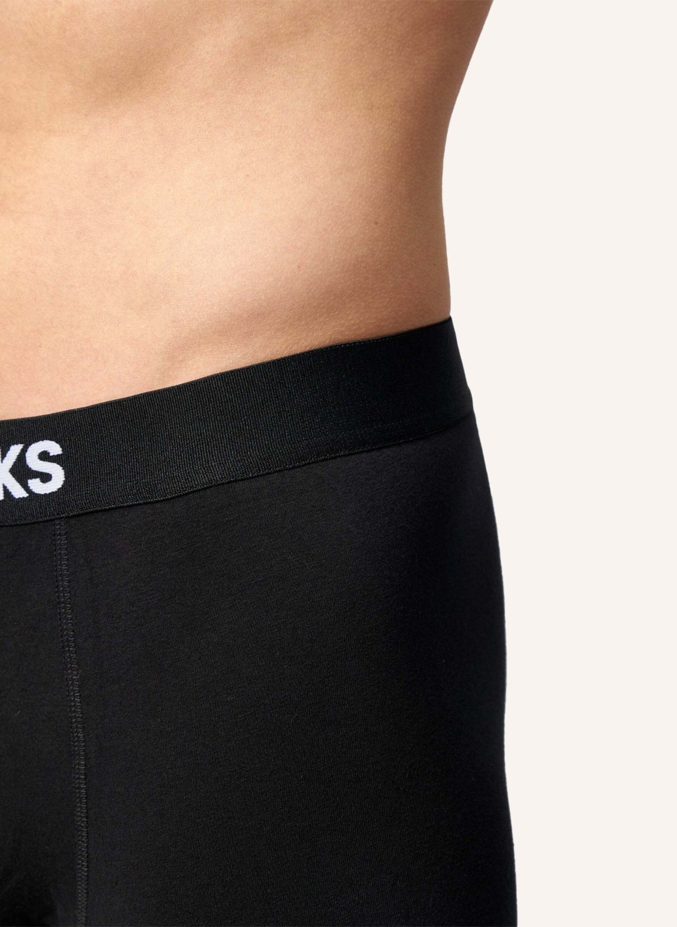 SNOCKS 6er-Pack Boxershorts mit längerem Bein, Farbe: SCHWARZ (Bild 3)