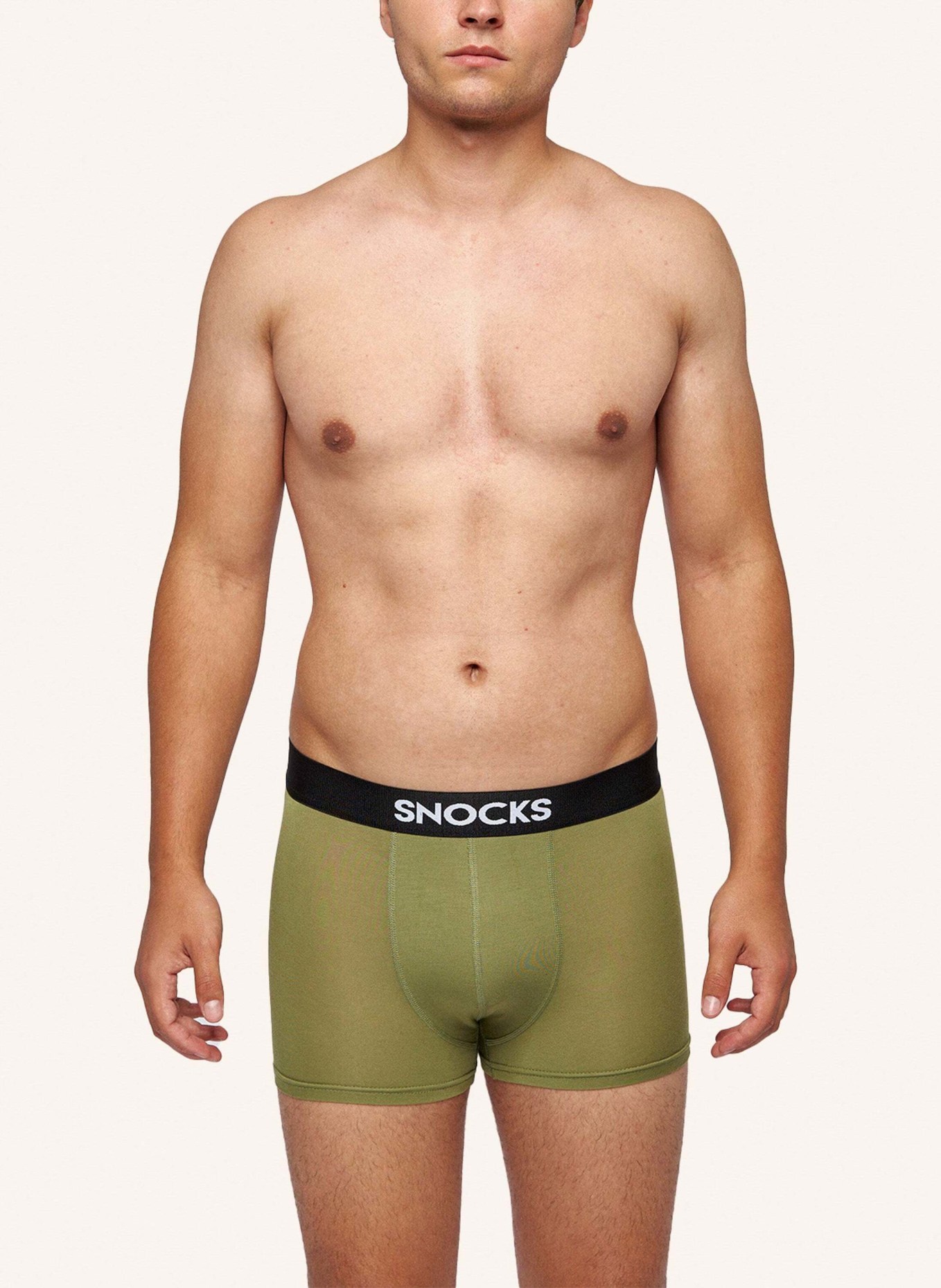 SNOCKS 3er-Pack Modal Boxershorts, Farbe: ROT/ OLIV/ BLAU (Bild 4)