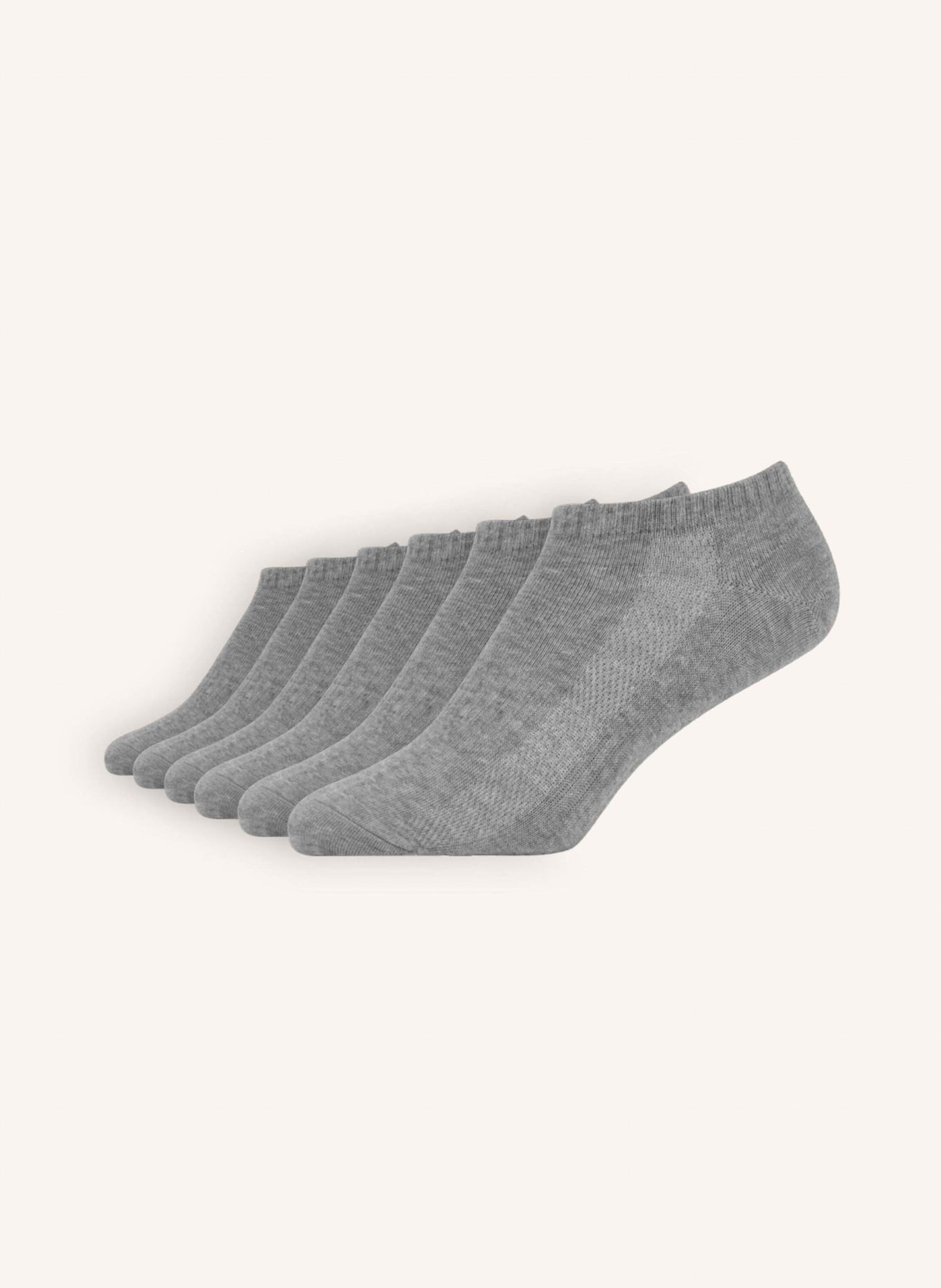 SNOCKS 6er-Pack Bambus Sneaker Socken: GRAU