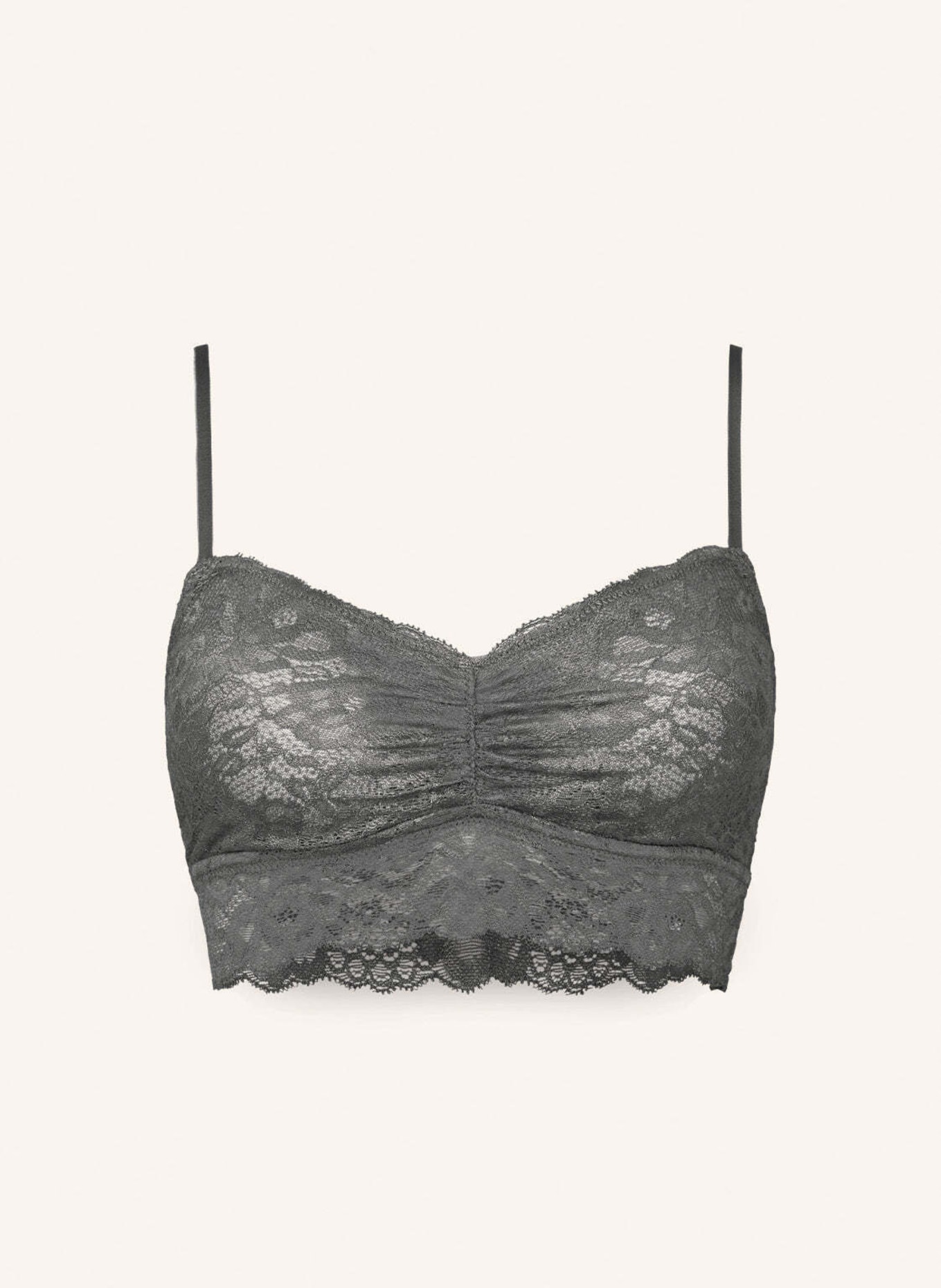 SNOCKS Spitzen-Bustier: GRAU