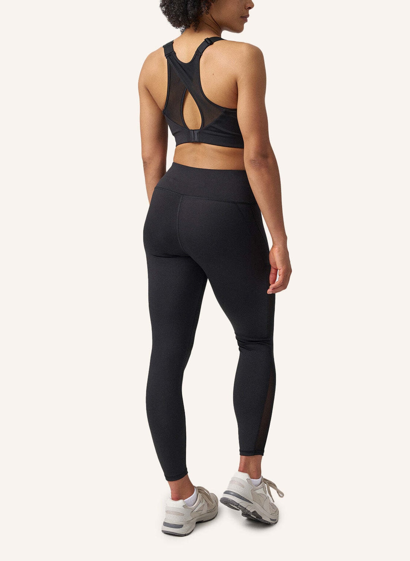 SNOCKS High Waist Leggings Mesh, Farbe: SCHWARZ (Bild 2)