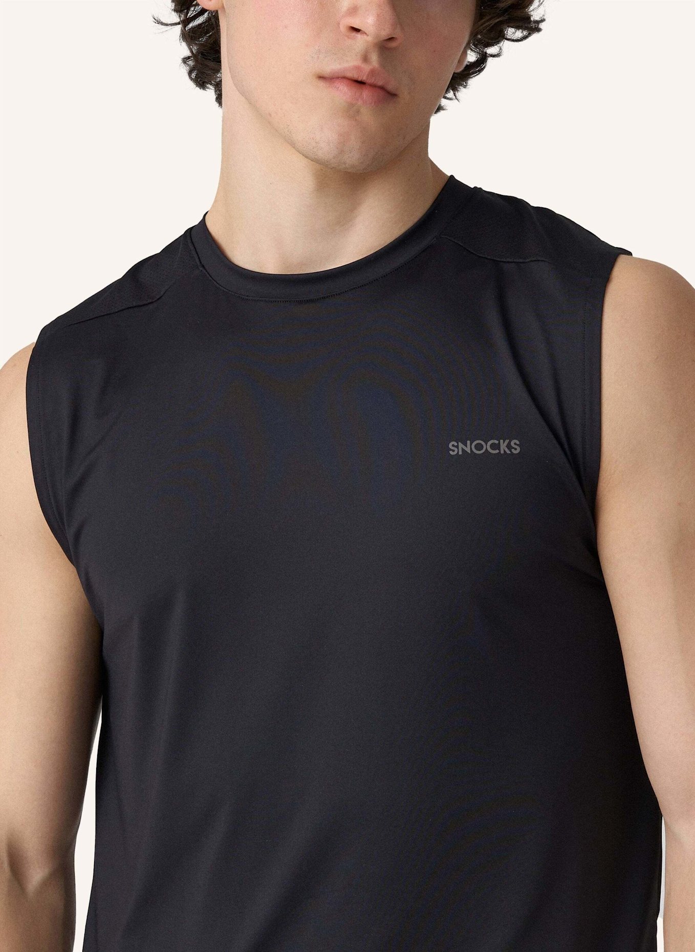 SNOCKS Tank Top Mesh Herren, Farbe: SCHWARZ (Bild 3)